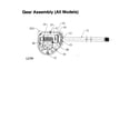 MTD 31AE600E020 gear assembly (all models) diagram