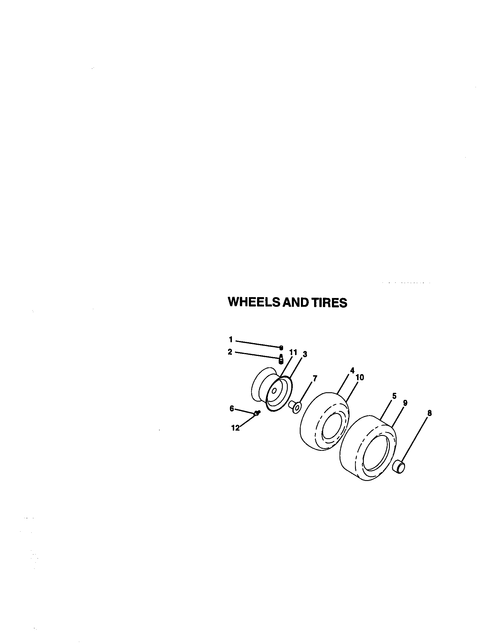 Craftsman 917273100 wheels and tires diagram