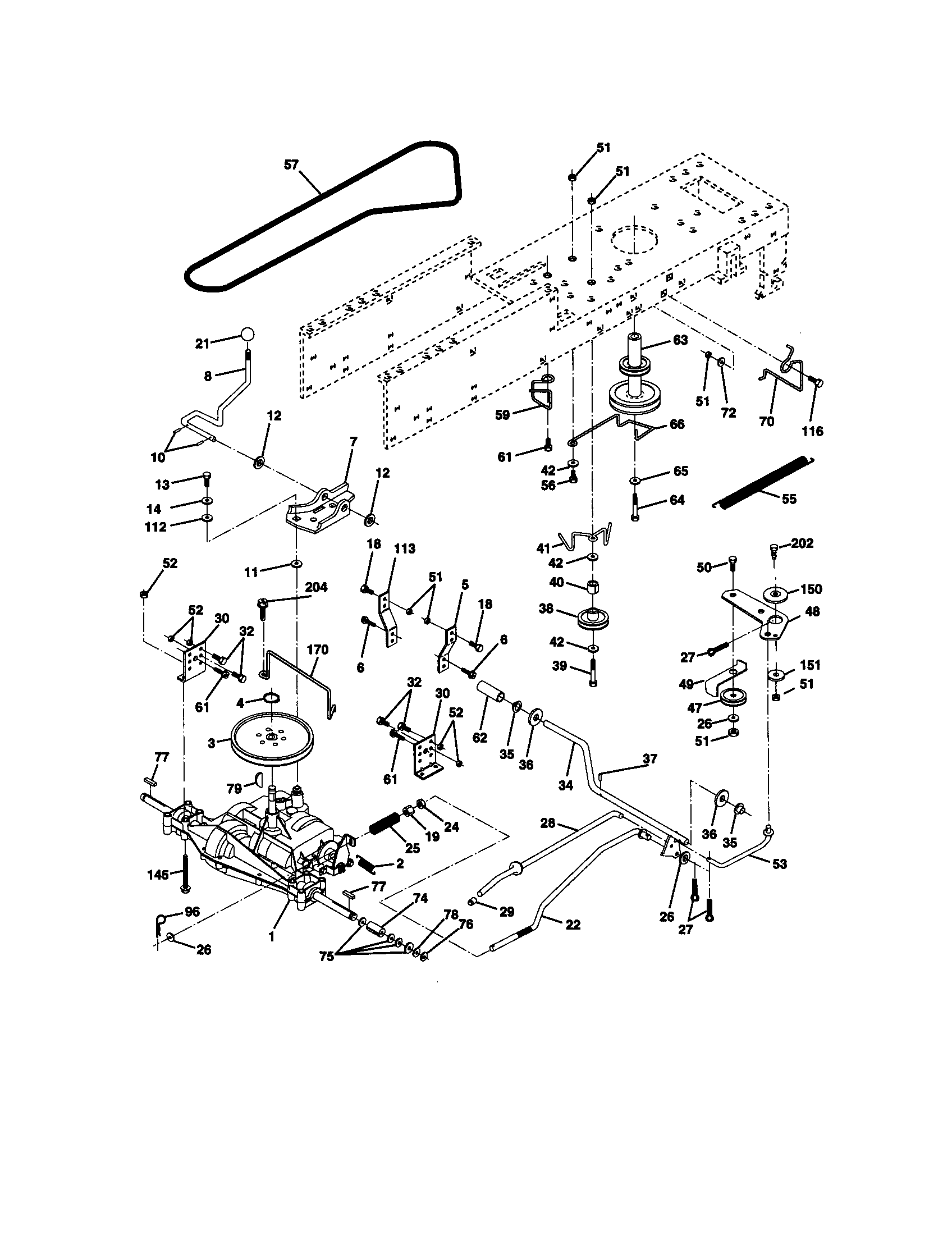 Craftsman 917270531 ground drive diagram