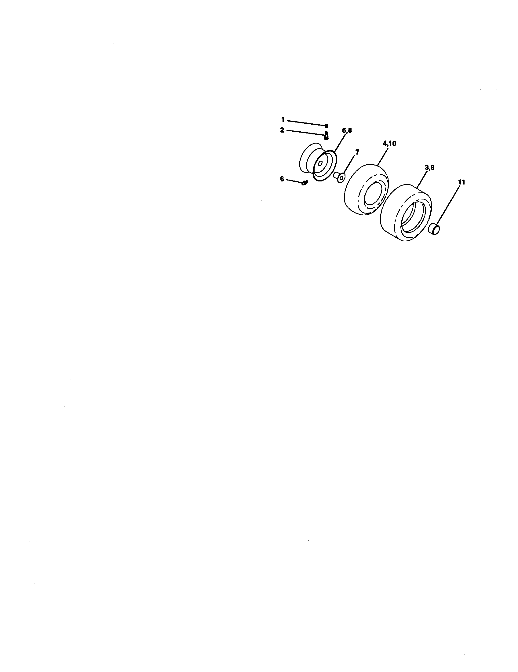 Craftsman 917270531 wheels and tires diagram