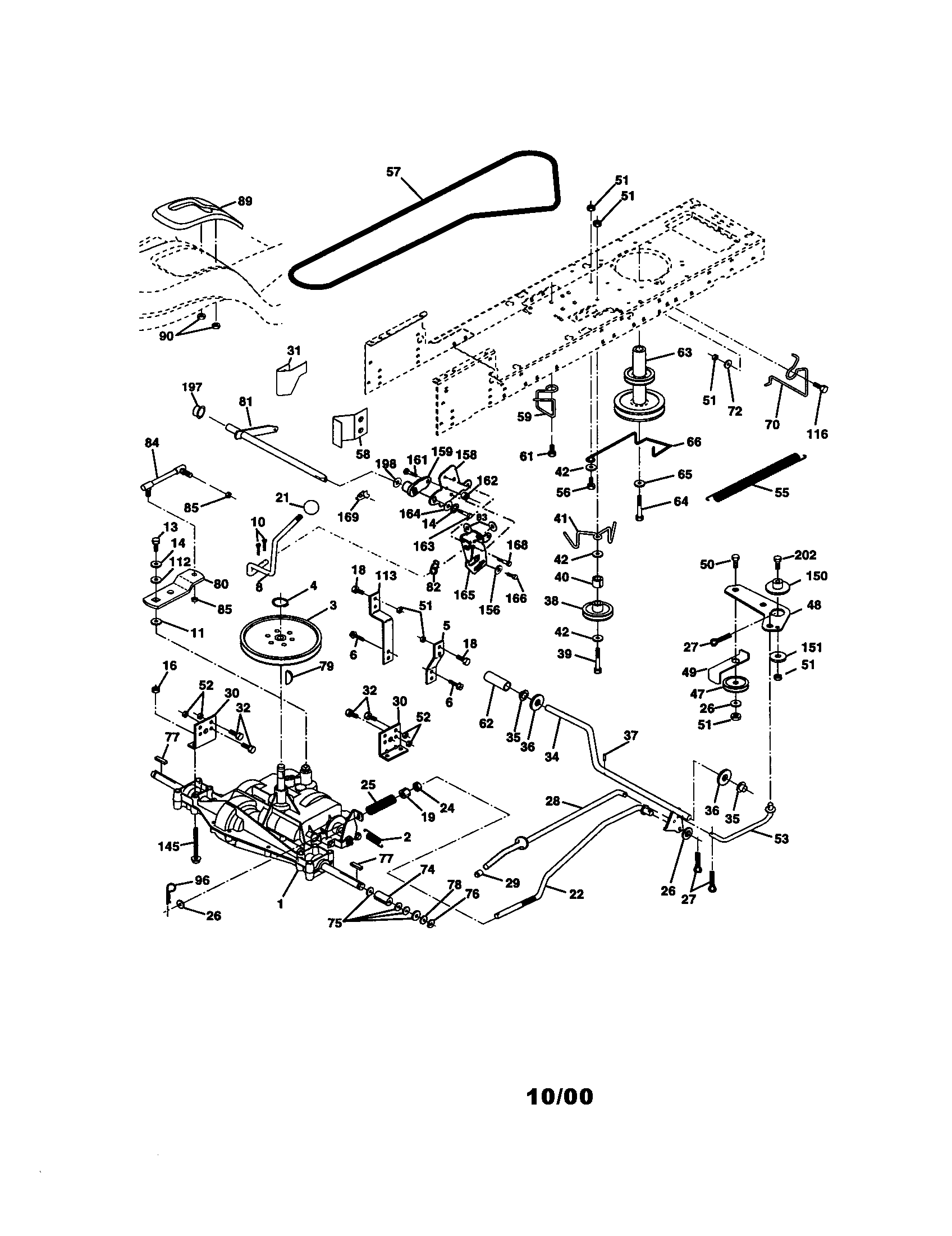 Craftsman 917270653 ground drive diagram