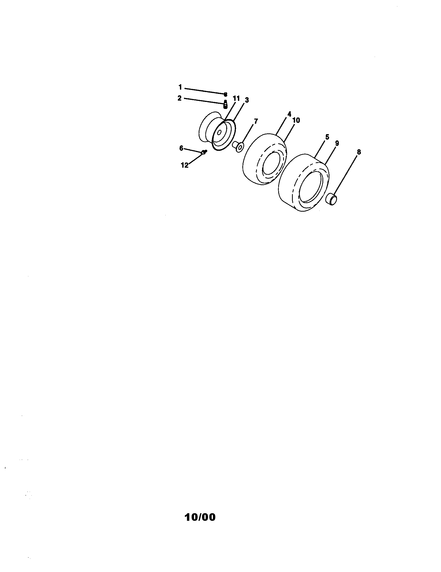 Craftsman 917272960 wheels and tires diagram