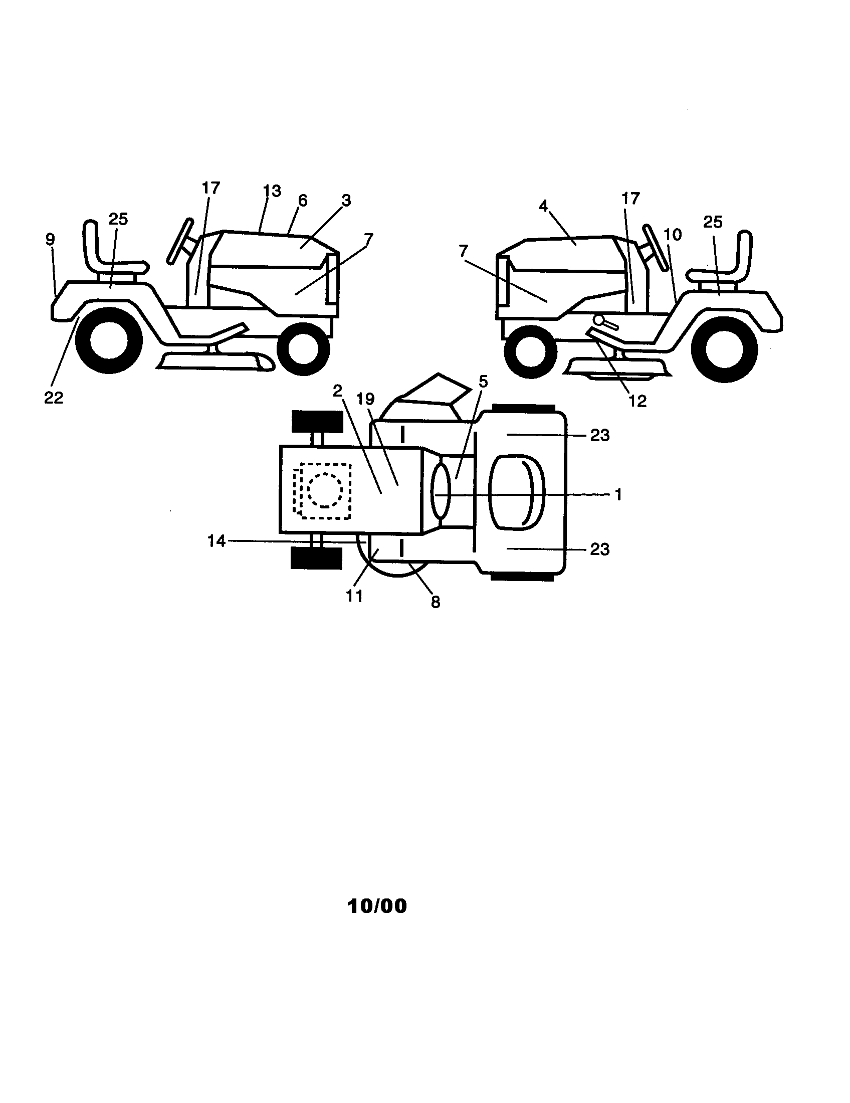 Craftsman 917272960 decals diagram