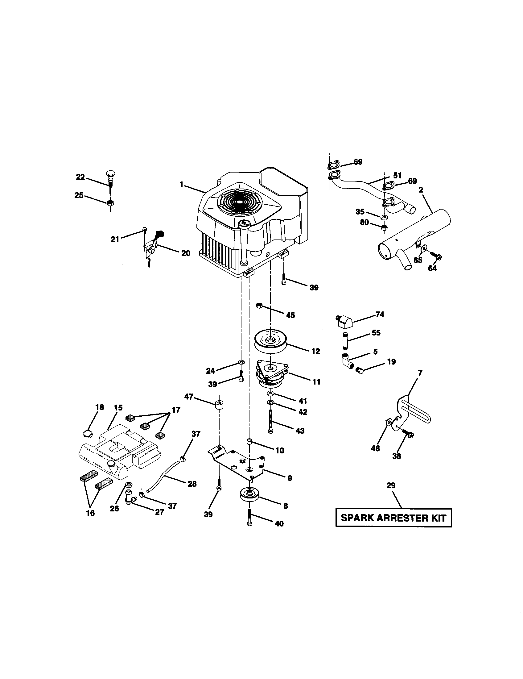 Craftsman 917273014 engine diagram