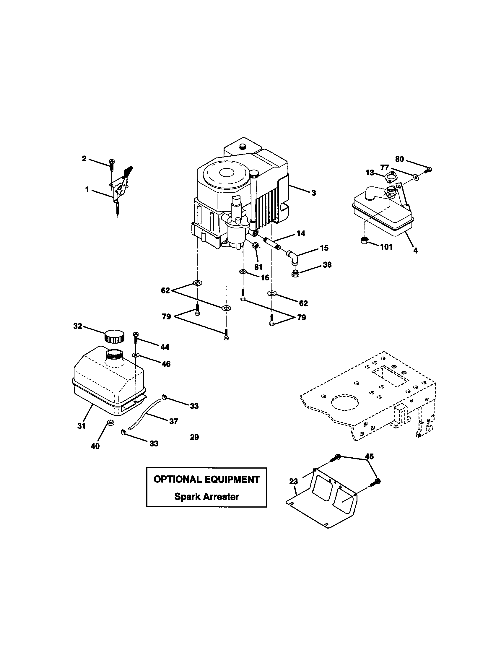 Craftsman 917271050 engine diagram