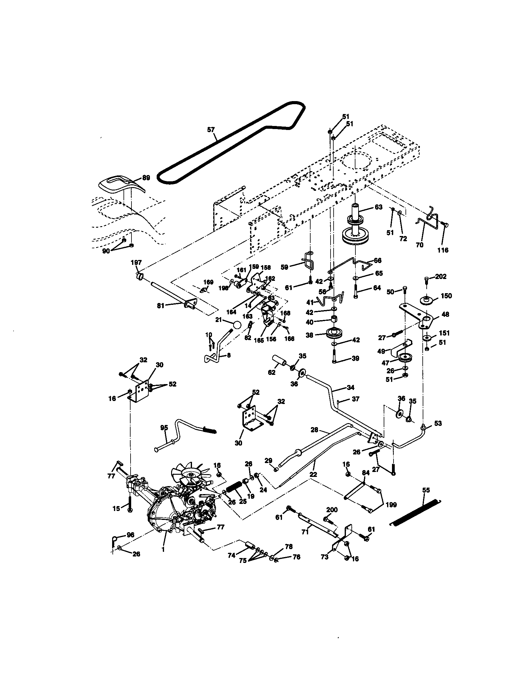 Craftsman 917270962 ground drive diagram