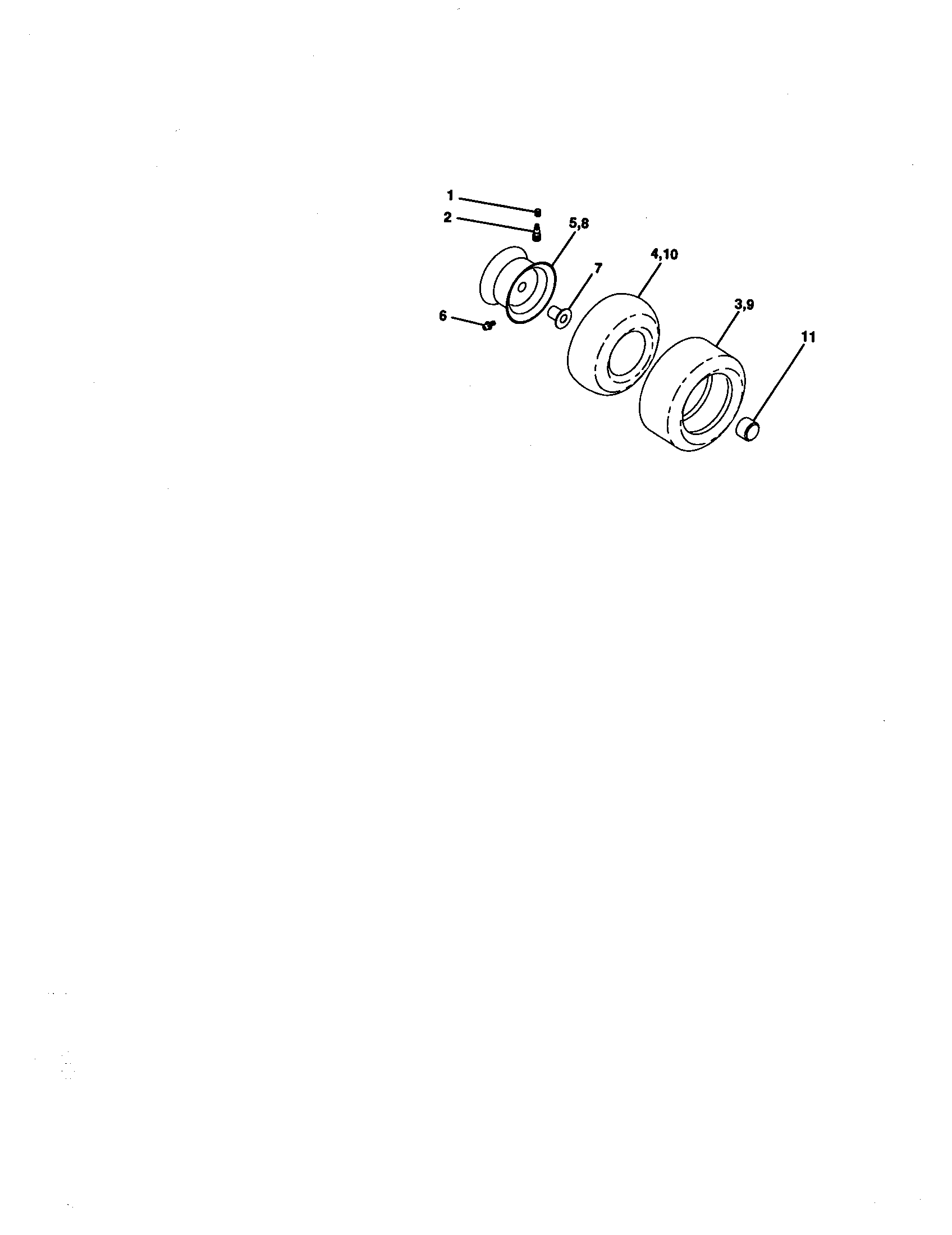 Craftsman 917270962 wheels and tires diagram