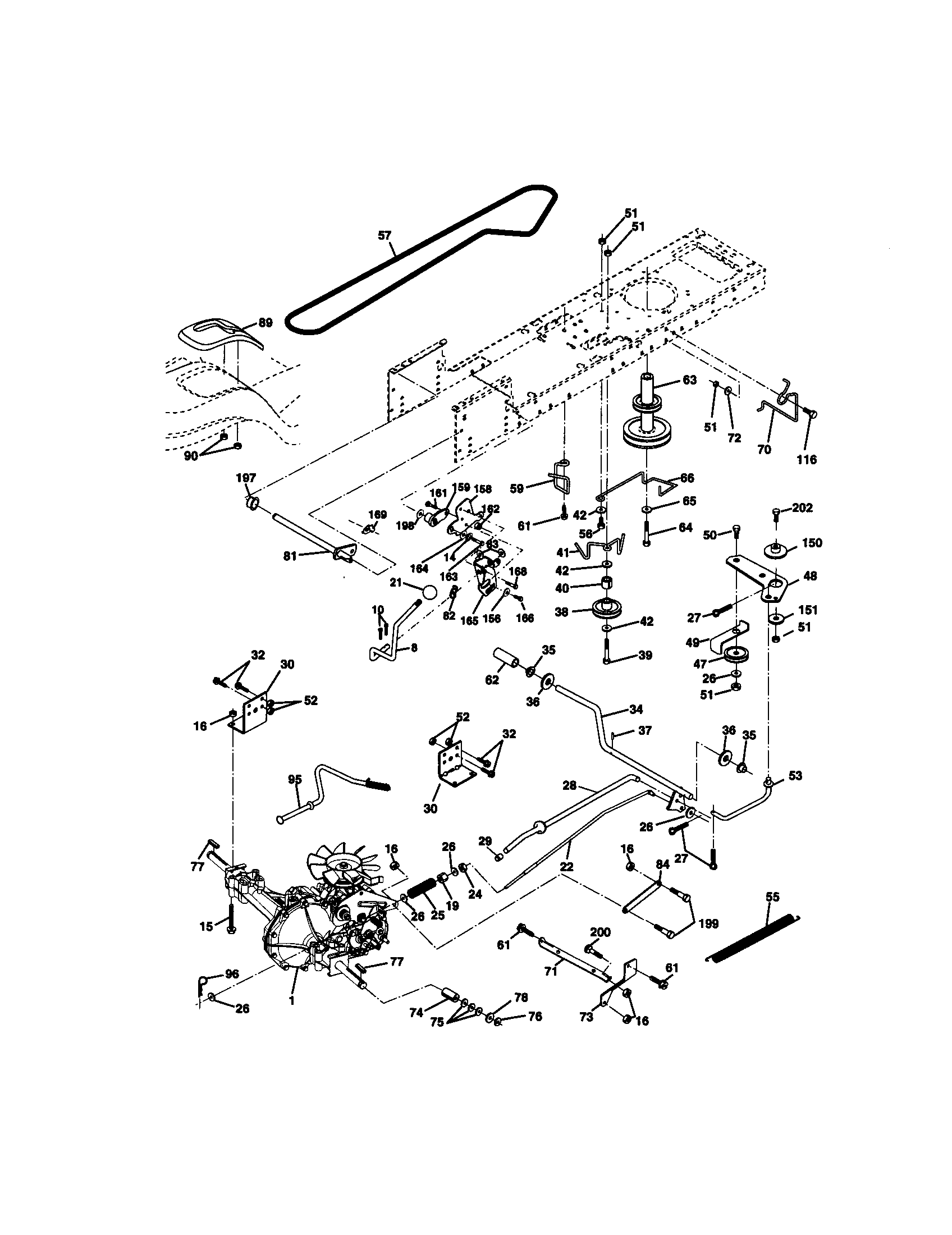 Craftsman 917271140 ground drive diagram