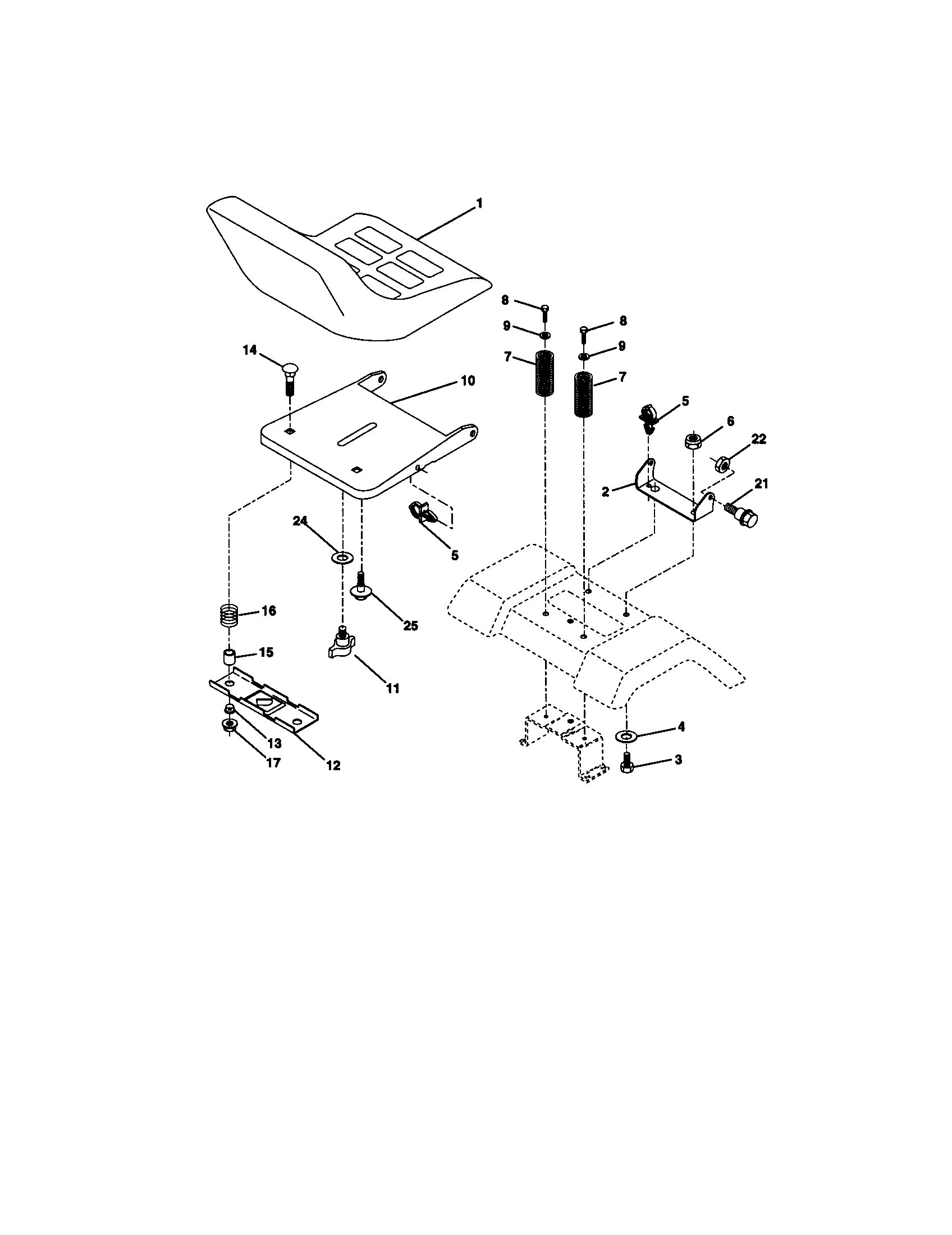 Craftsman 917271140 seat diagram