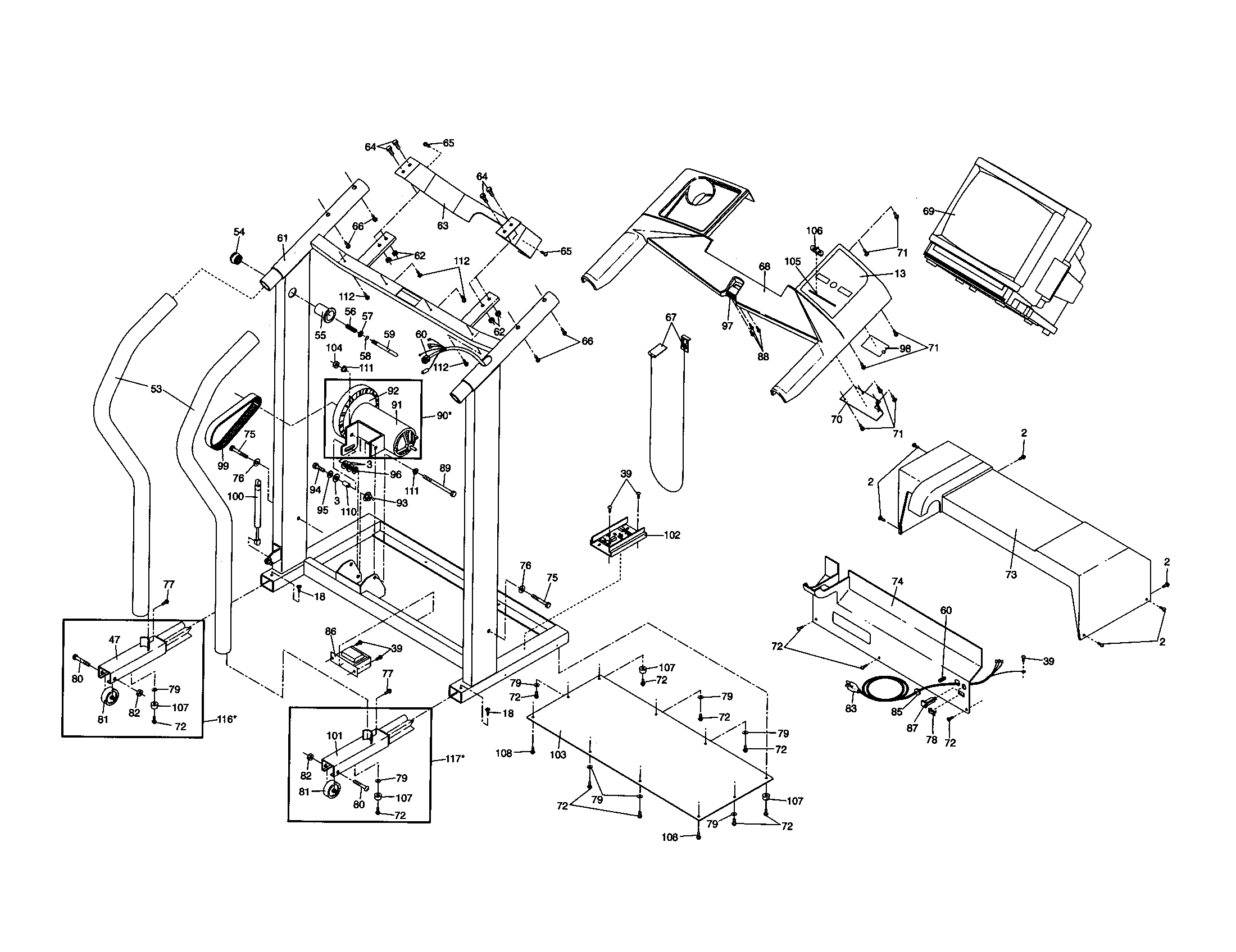 Weslo WLTL62790 controller diagram