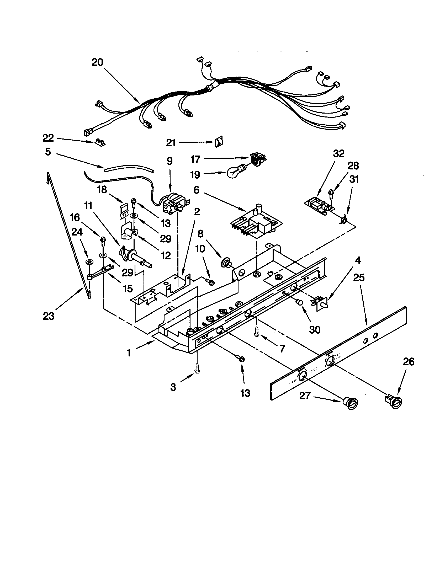 Kenmore 10658285890 control diagram