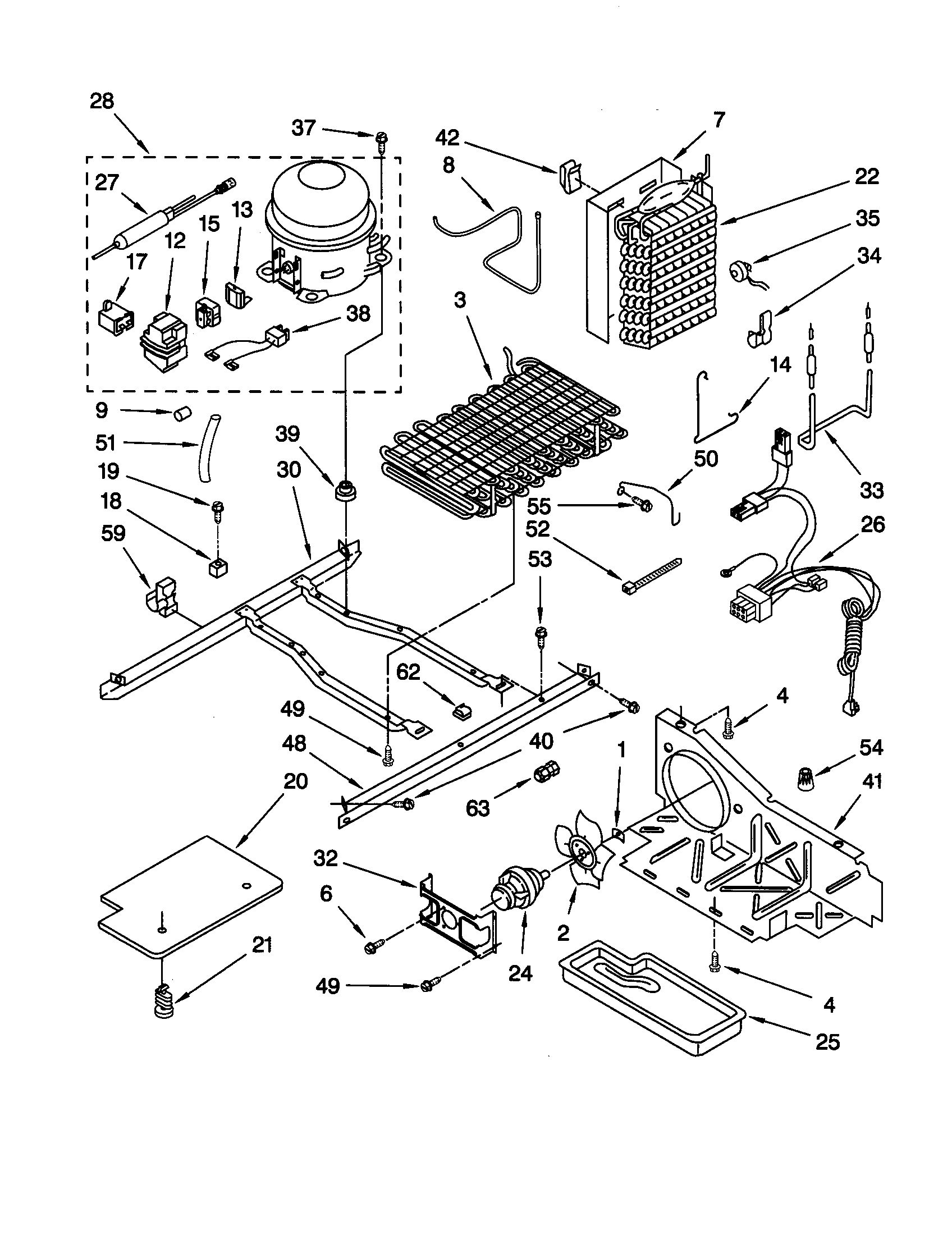 Kenmore 10658285890 unit diagram