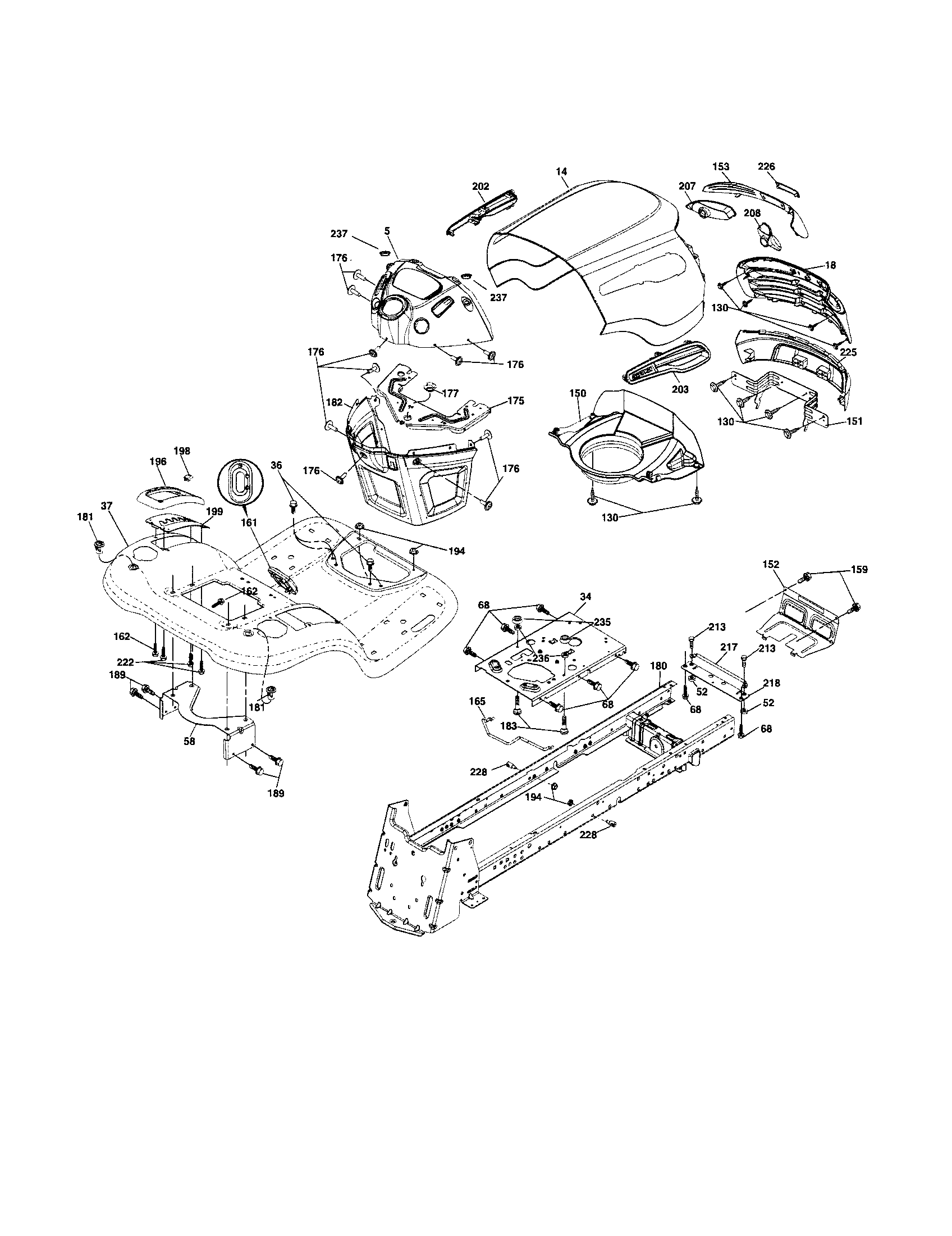 Craftsman 917256960 chassis diagram