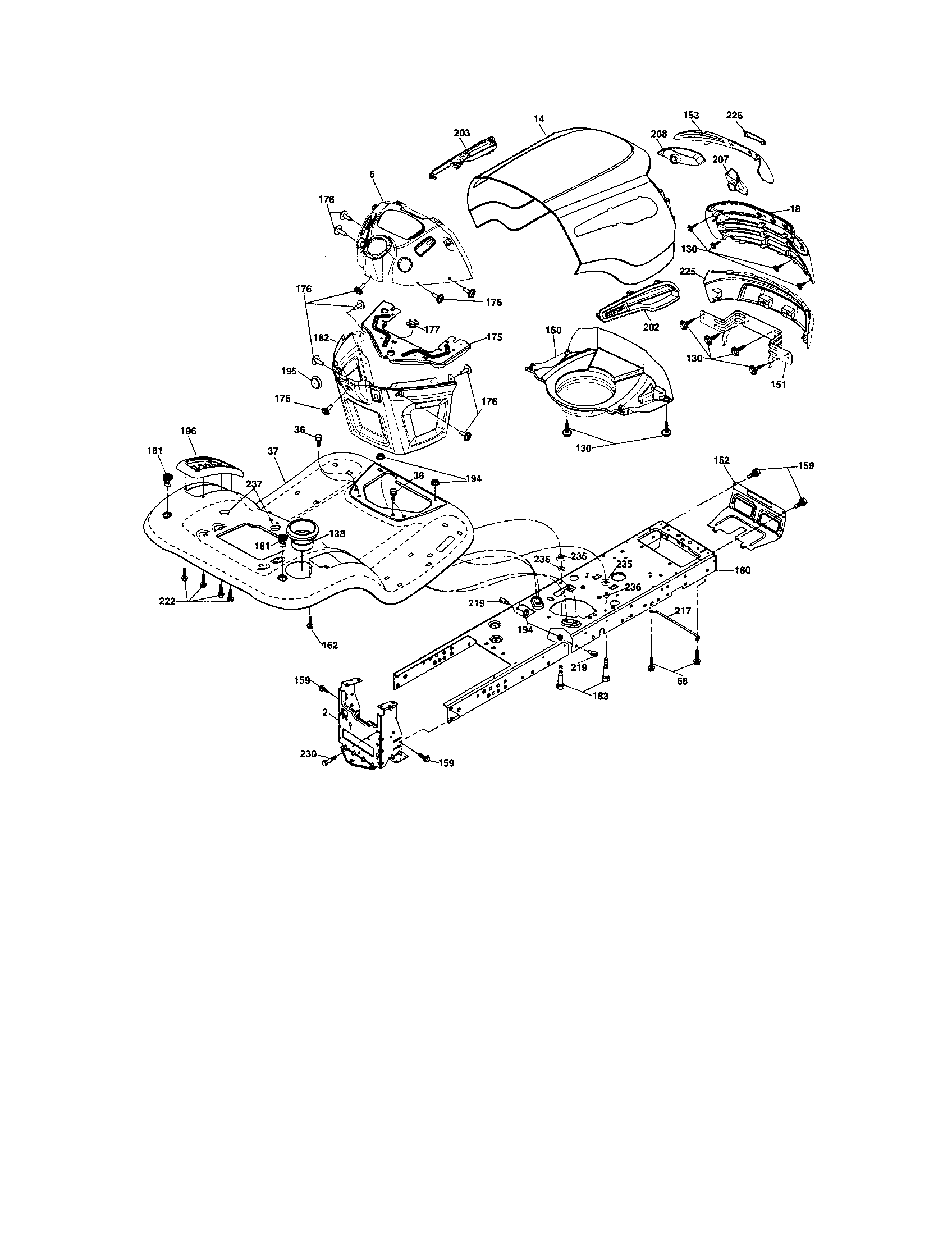 Craftsman 917287341 chassis and enclosures diagram