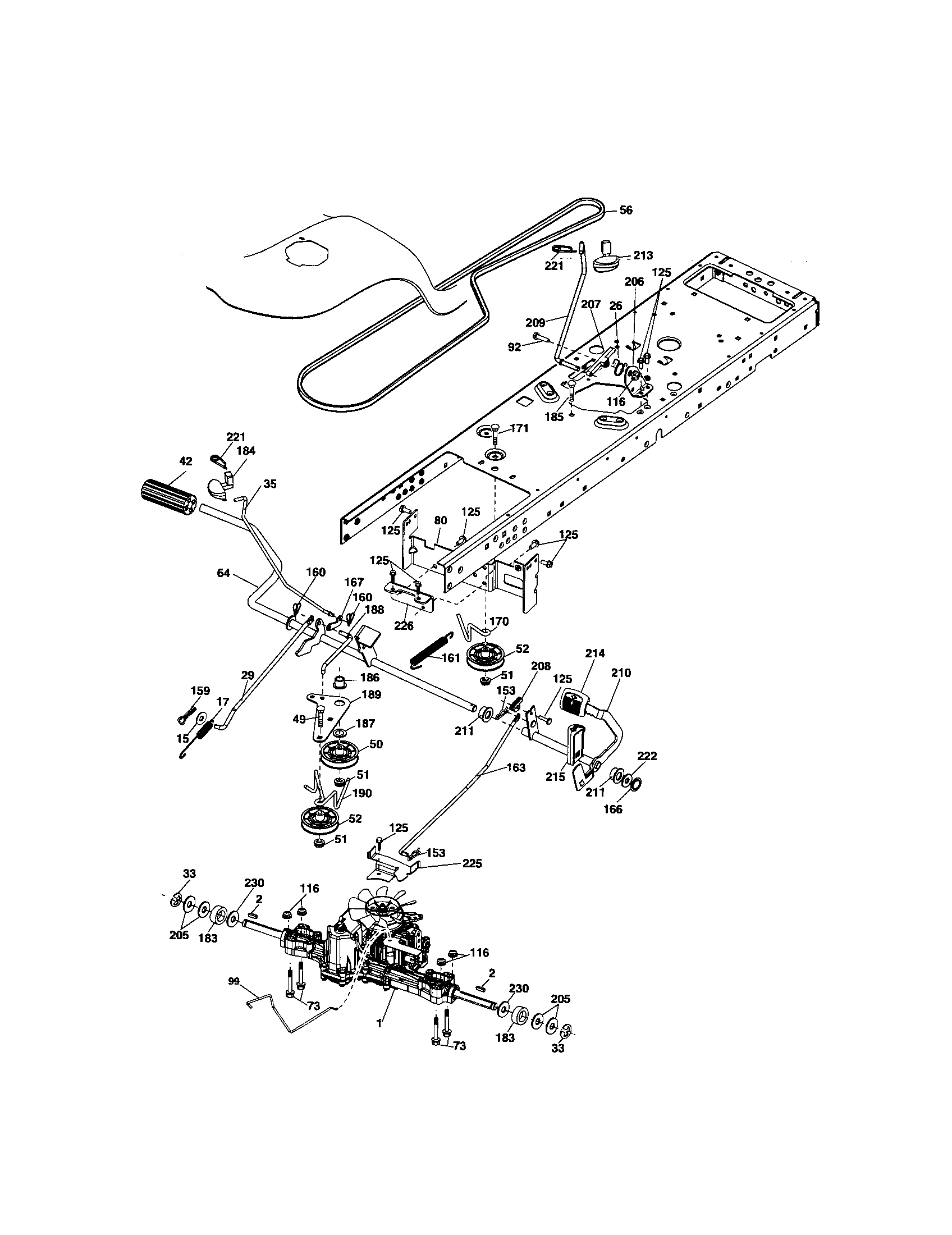 Craftsman 917287341 ground drive diagram