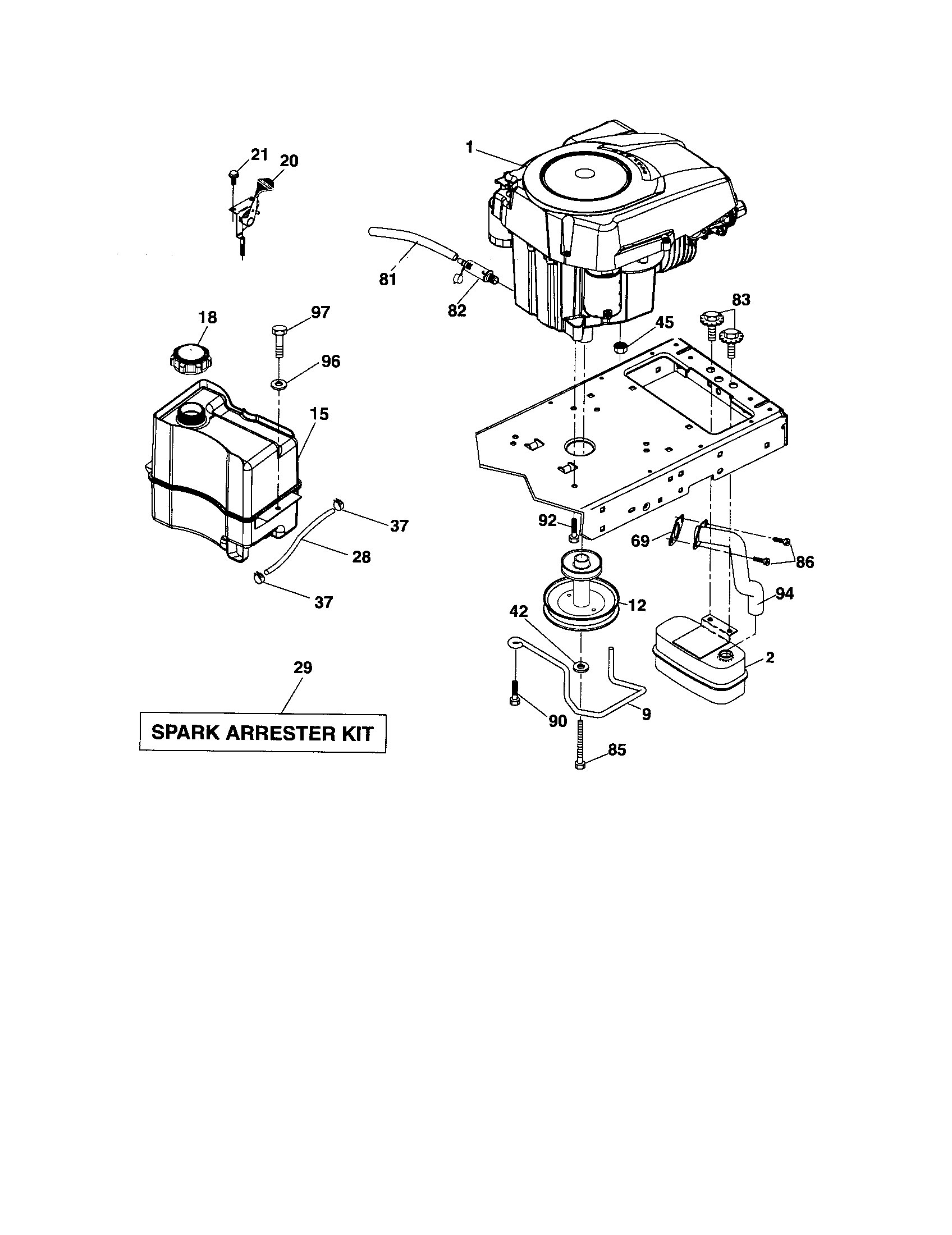Craftsman 917287341 engine diagram