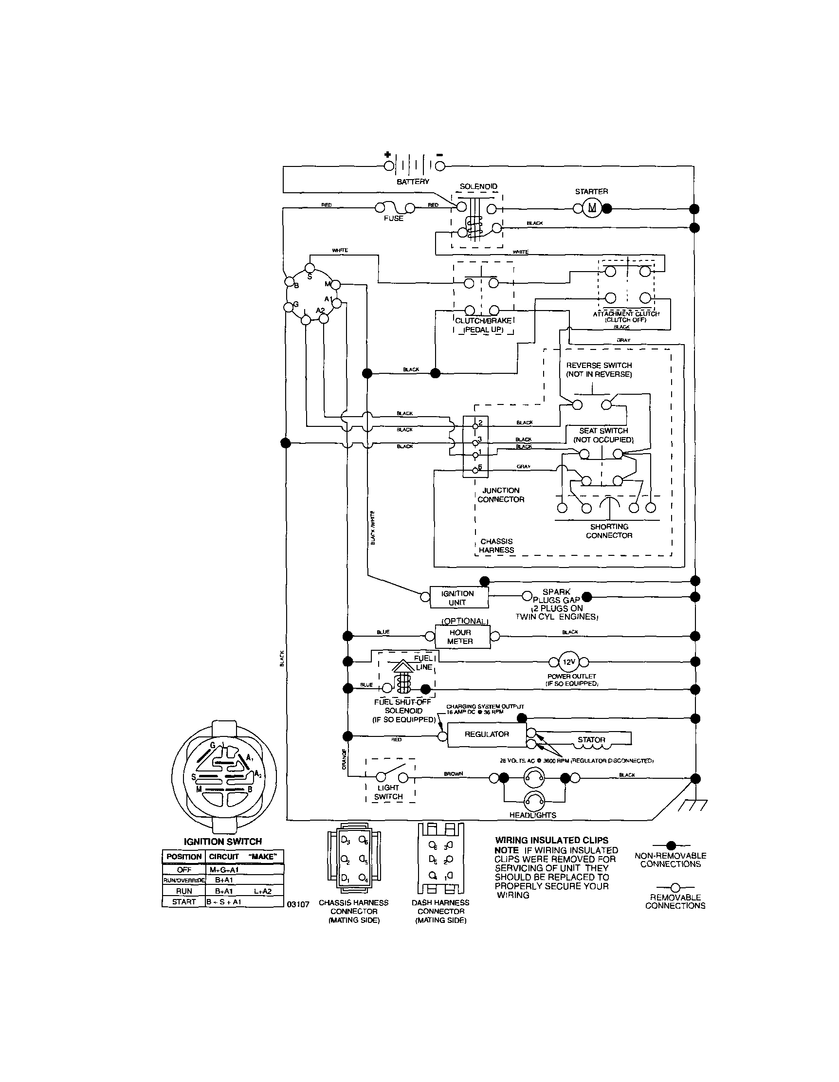 Craftsman 917287341 schematic-tractor diagram