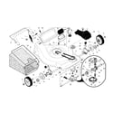 Craftsman 917376741 drive control/gear case/wheels diagram