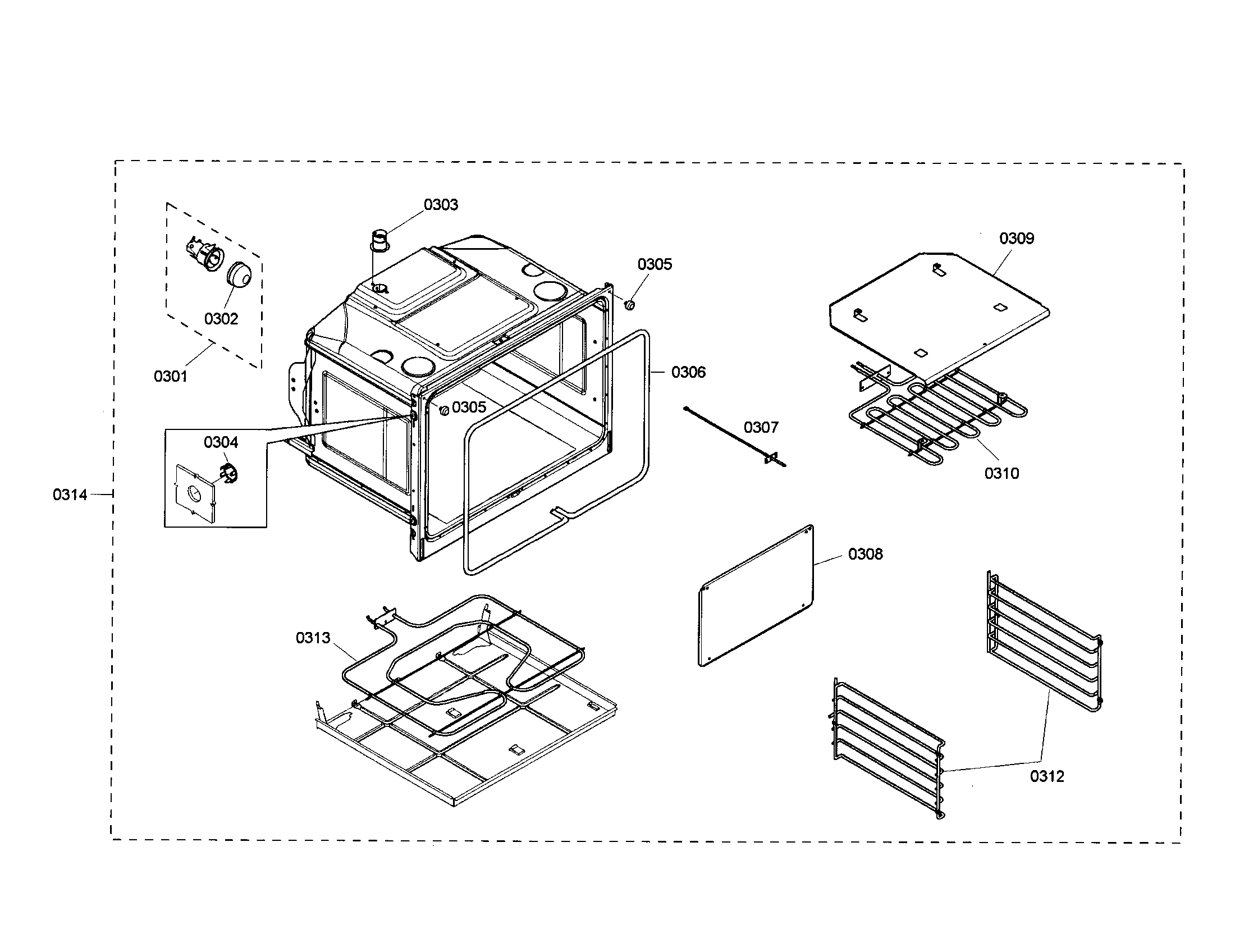 Bosch HBL3320UC/01 oven diagram