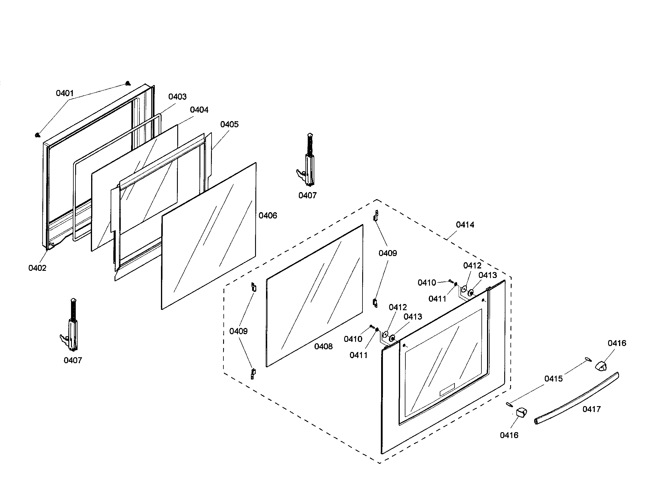 Bosch HBL3320UC/01 door diagram