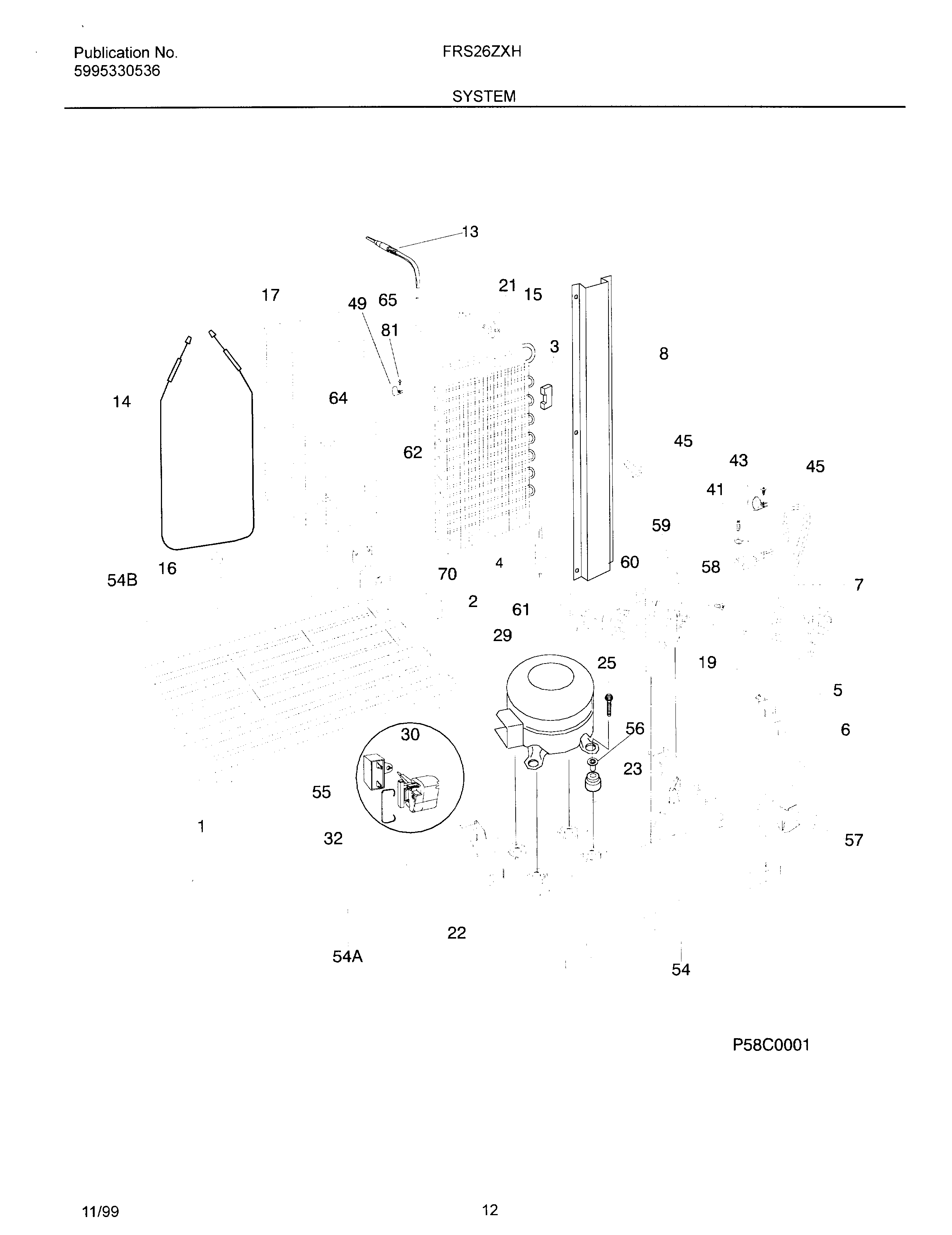 Frigidaire OEMF3-FRS26ZXHW2 system diagram