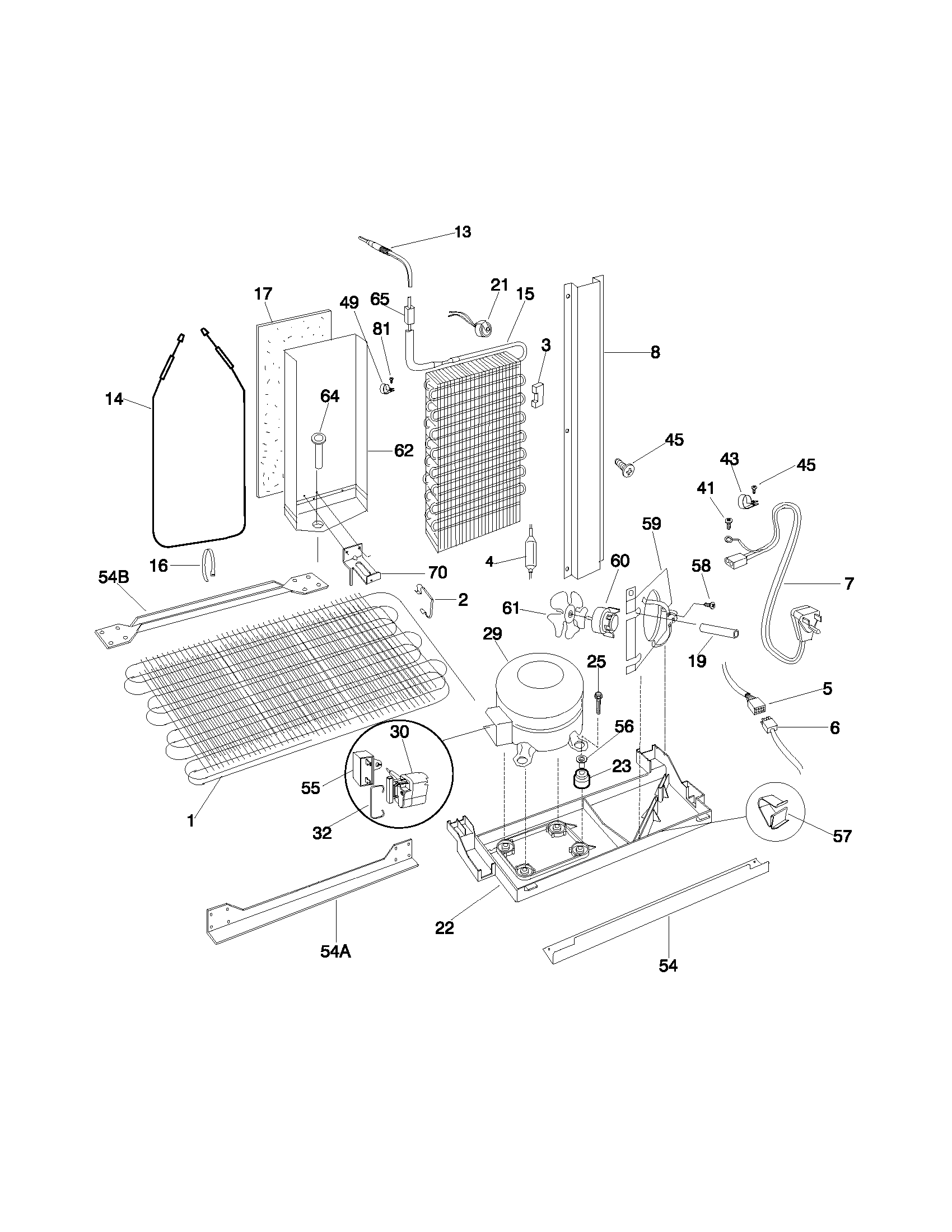 Frigidaire FRS26ZSHB5 system diagram