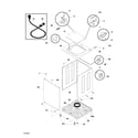 Universal/Multiflex (Frigidaire) MWX233RES5 wshr cab,top diagram