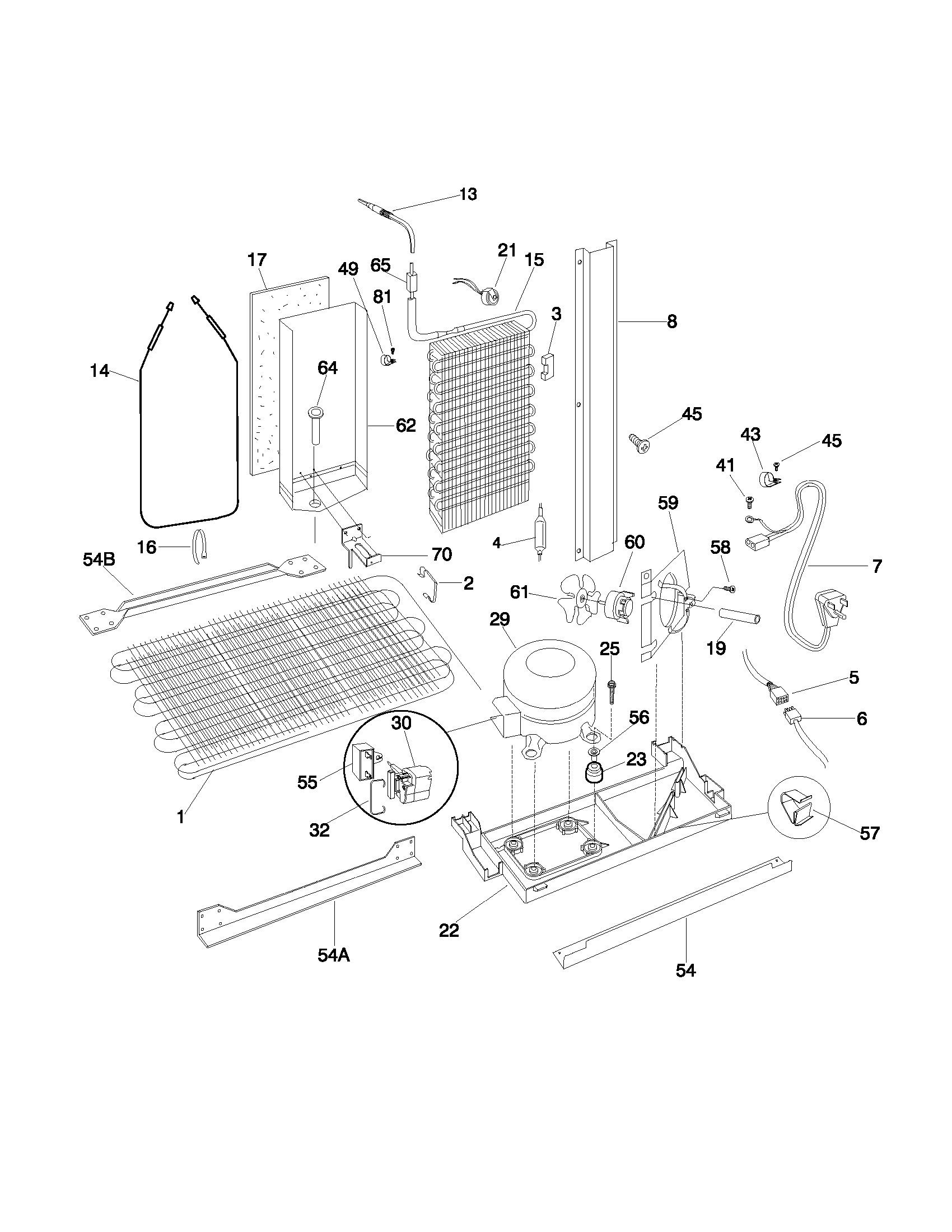 Frigidaire FRS20ZGJD2 system diagram