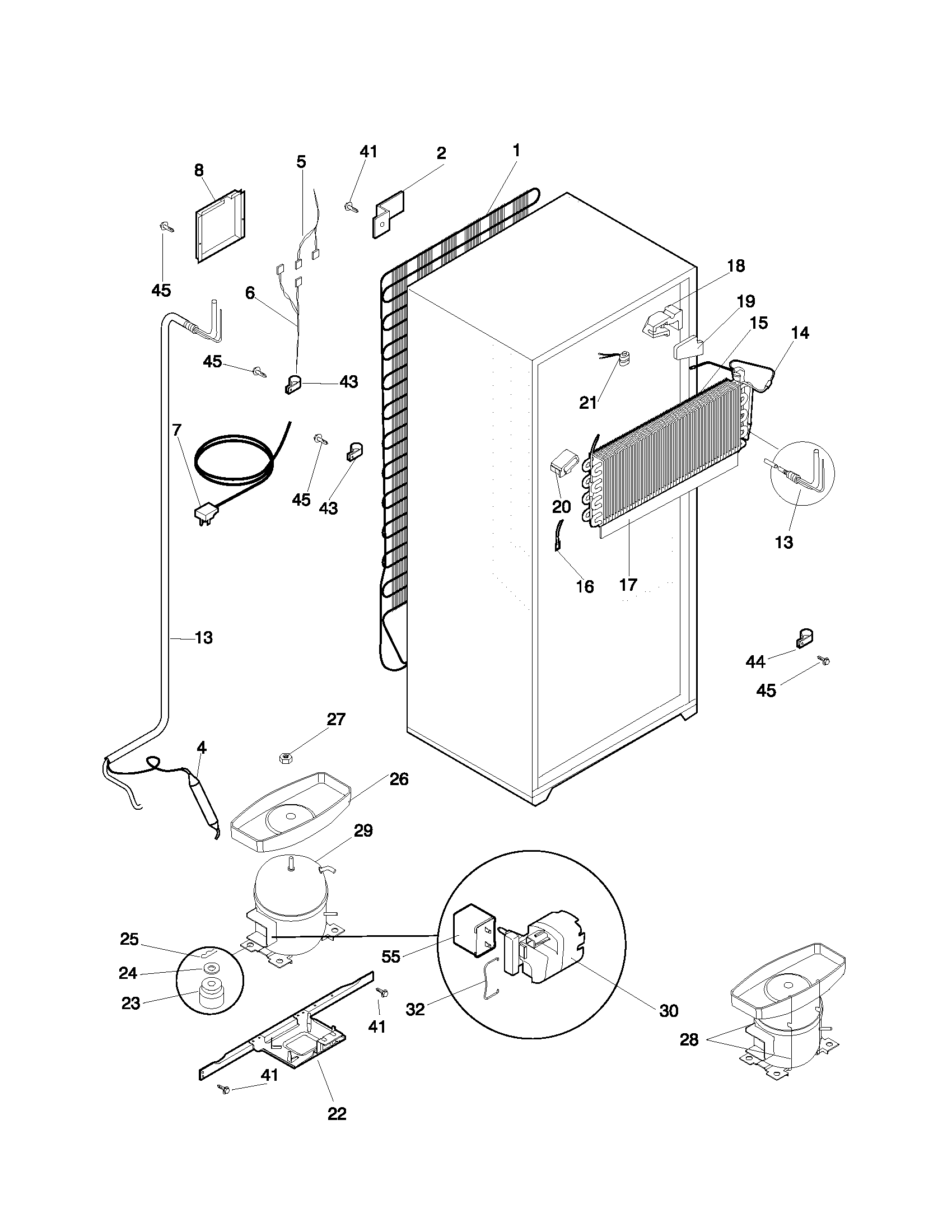 Universal/Multiflex (Frigidaire) MRT18SJHD1 system diagram