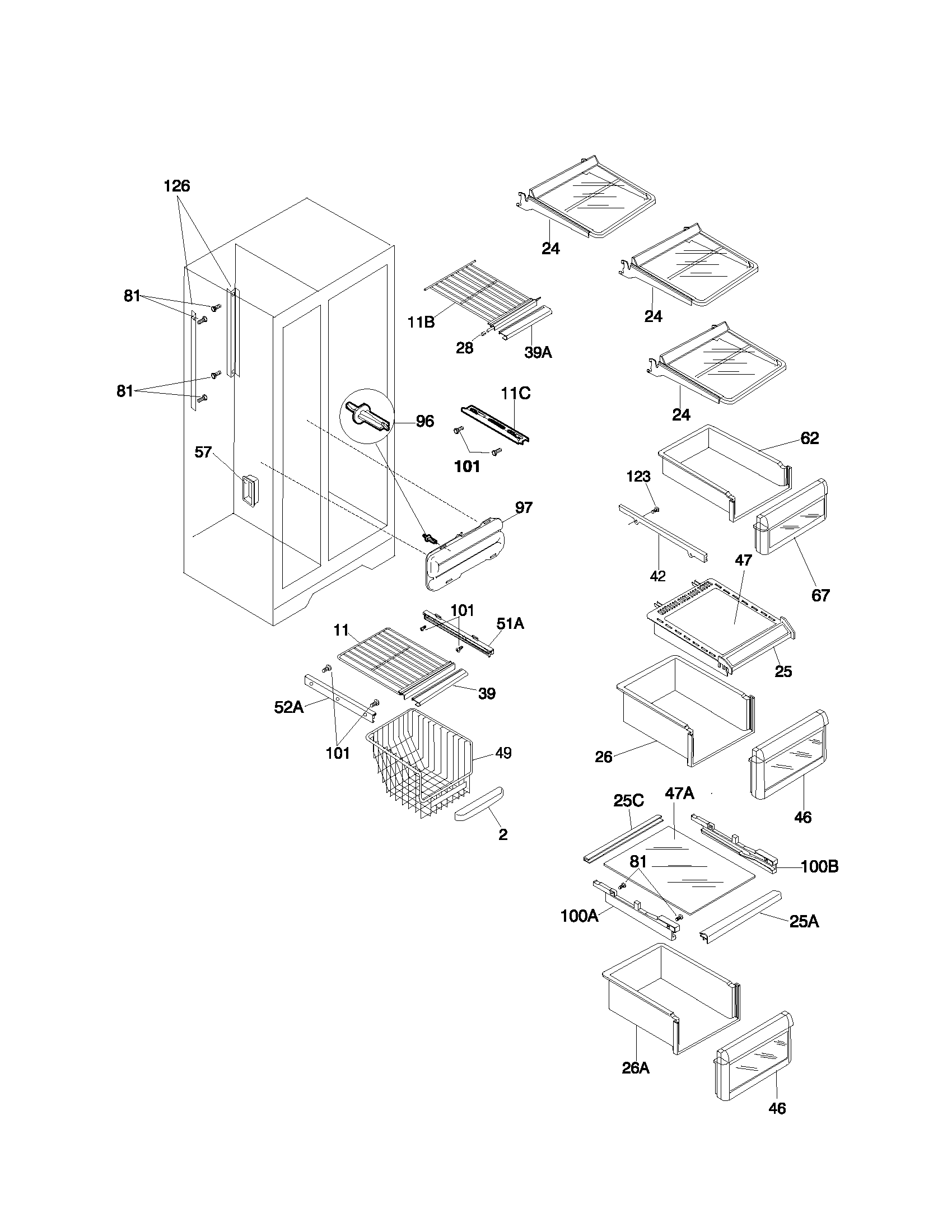 Gibson GRS26ZRHD6 shelves diagram
