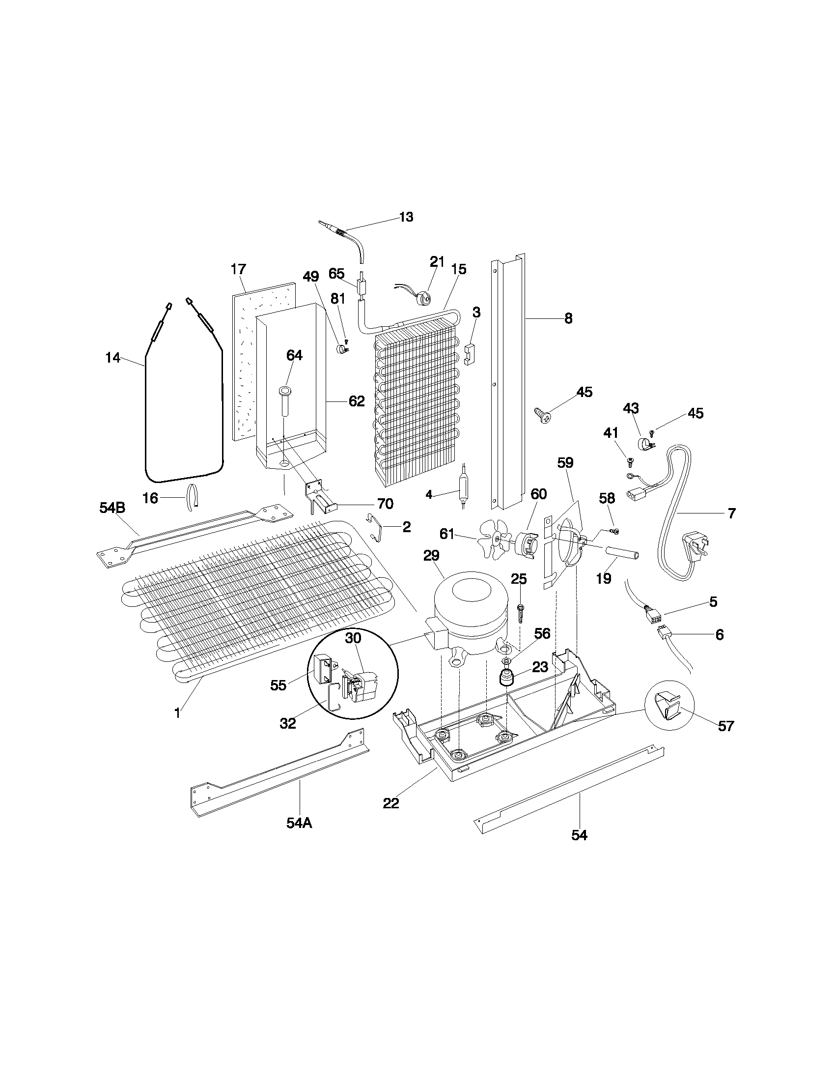 Frigidaire FRS23ZTJW2 system diagram