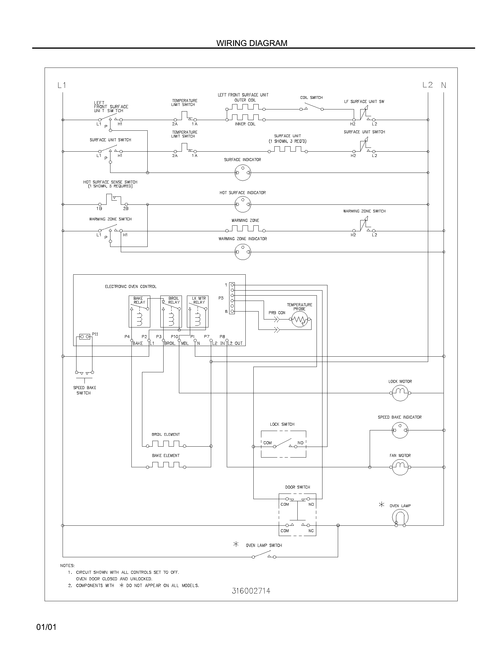 Frigidaire FEF369CGSE wiring diagram diagram