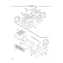 Frigidaire FGF326WGTH top/drawer diagram