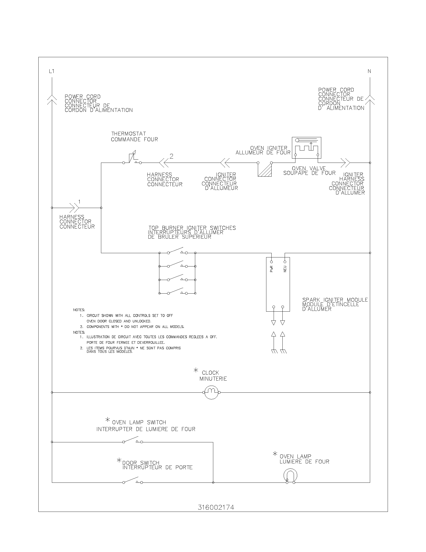Frigidaire FGF335CGTJ wiring diagram diagram