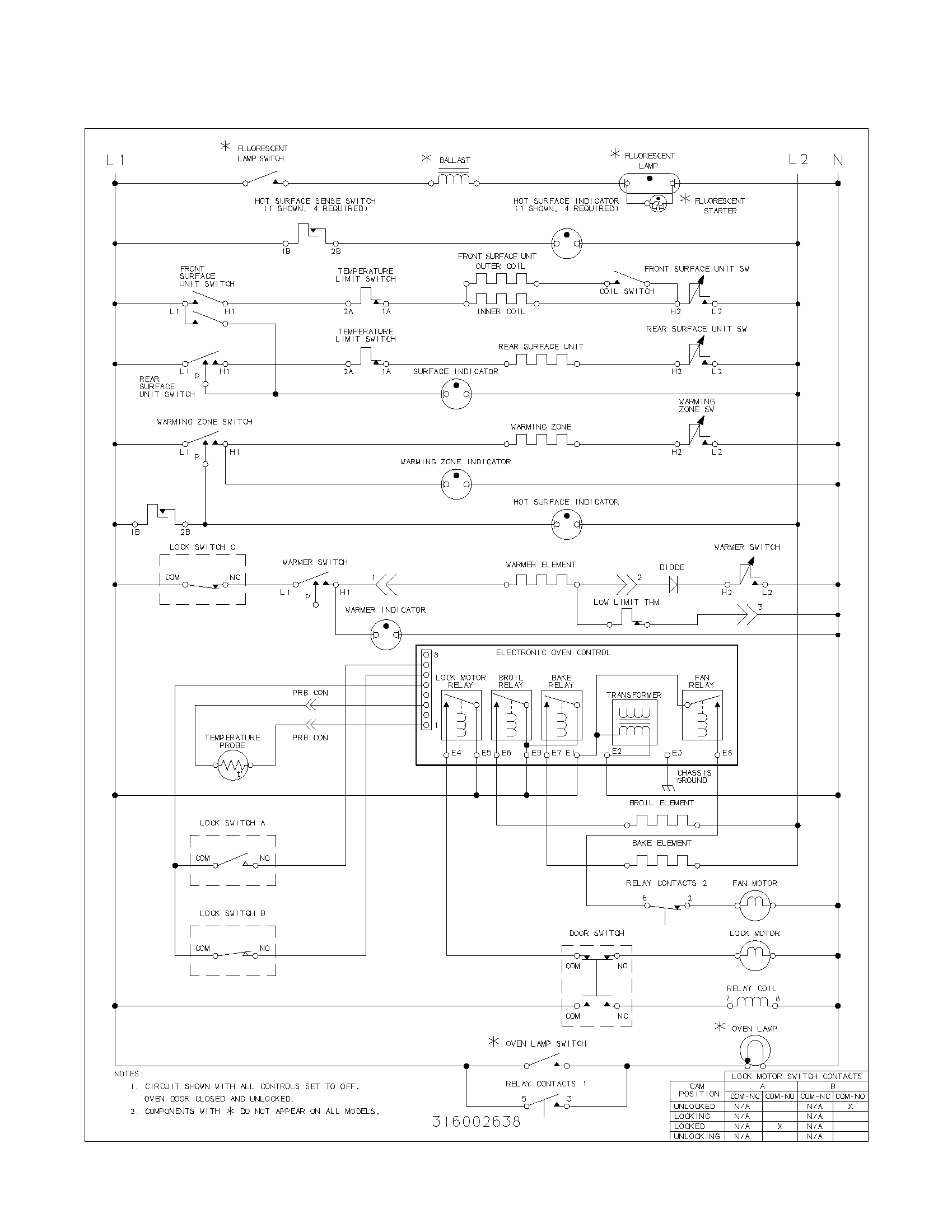 Frigidaire FEF389WJCC wiring diagram diagram