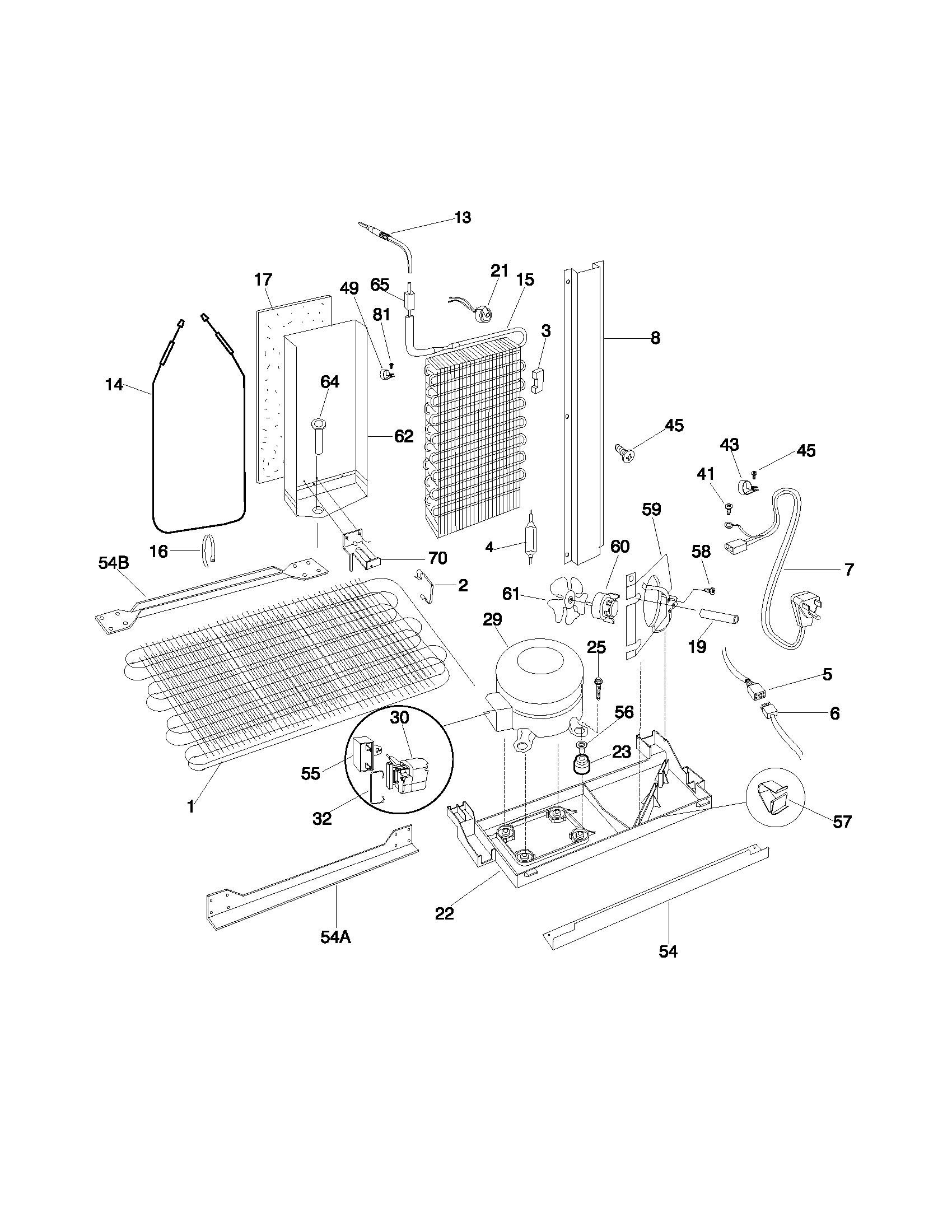 Frigidaire GLRSF266JW2 system diagram
