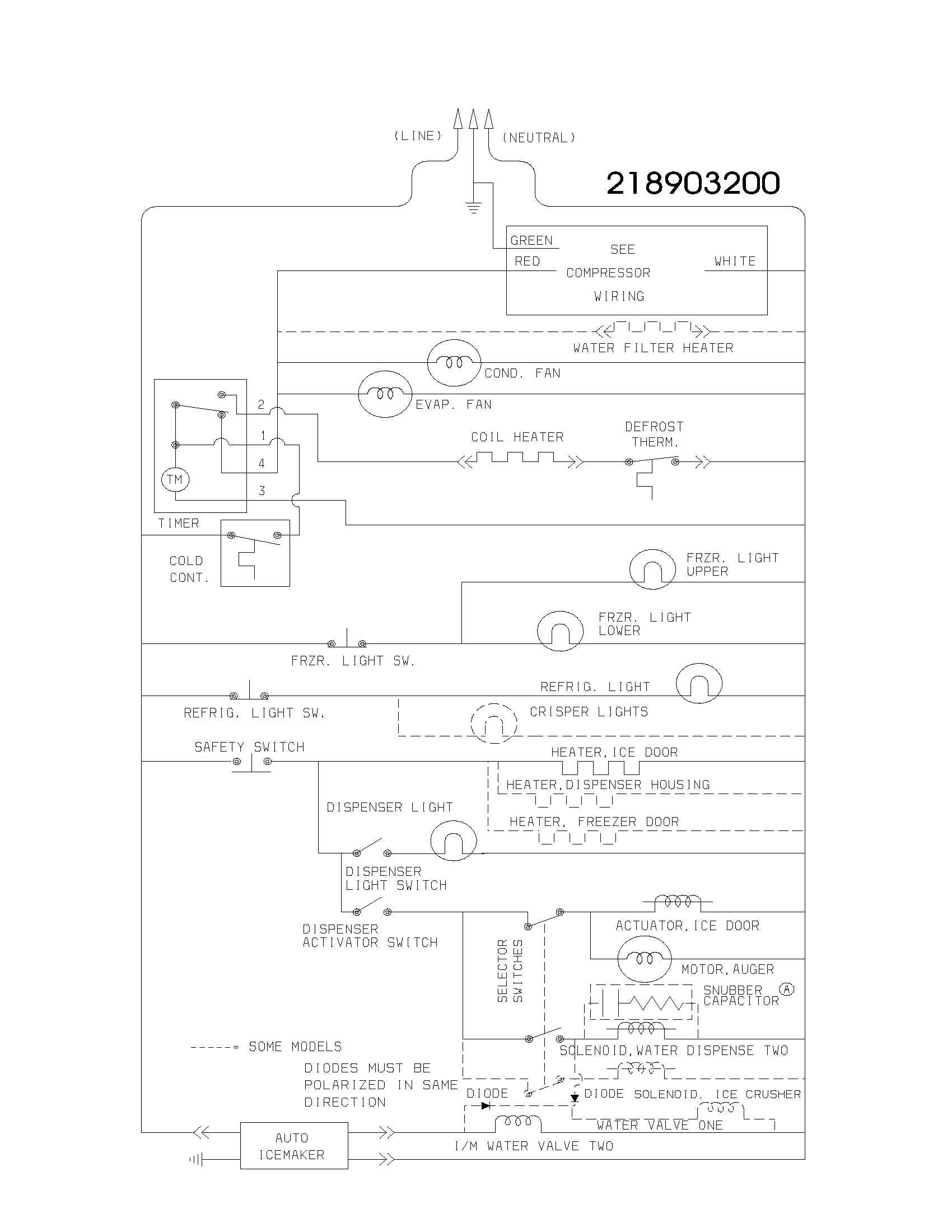 Frigidaire FRS26ZPHB4 wiring schematic diagram