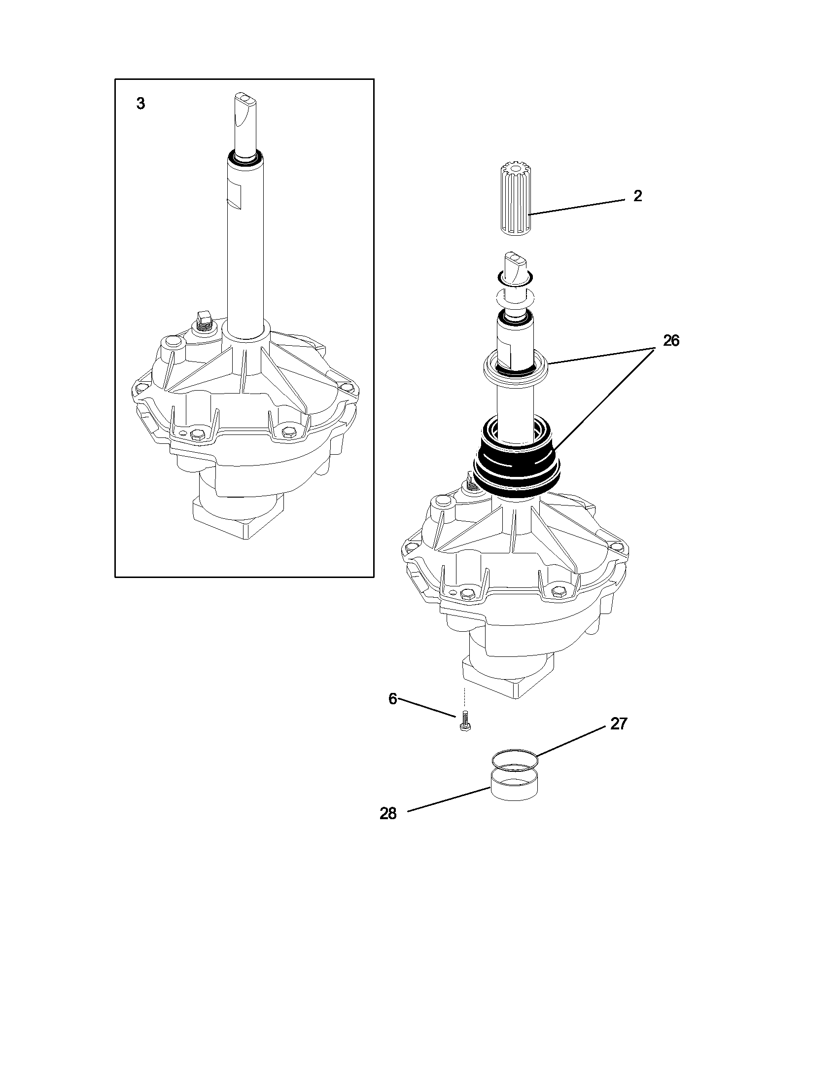Frigidaire FWS445RFS4 transmission diagram