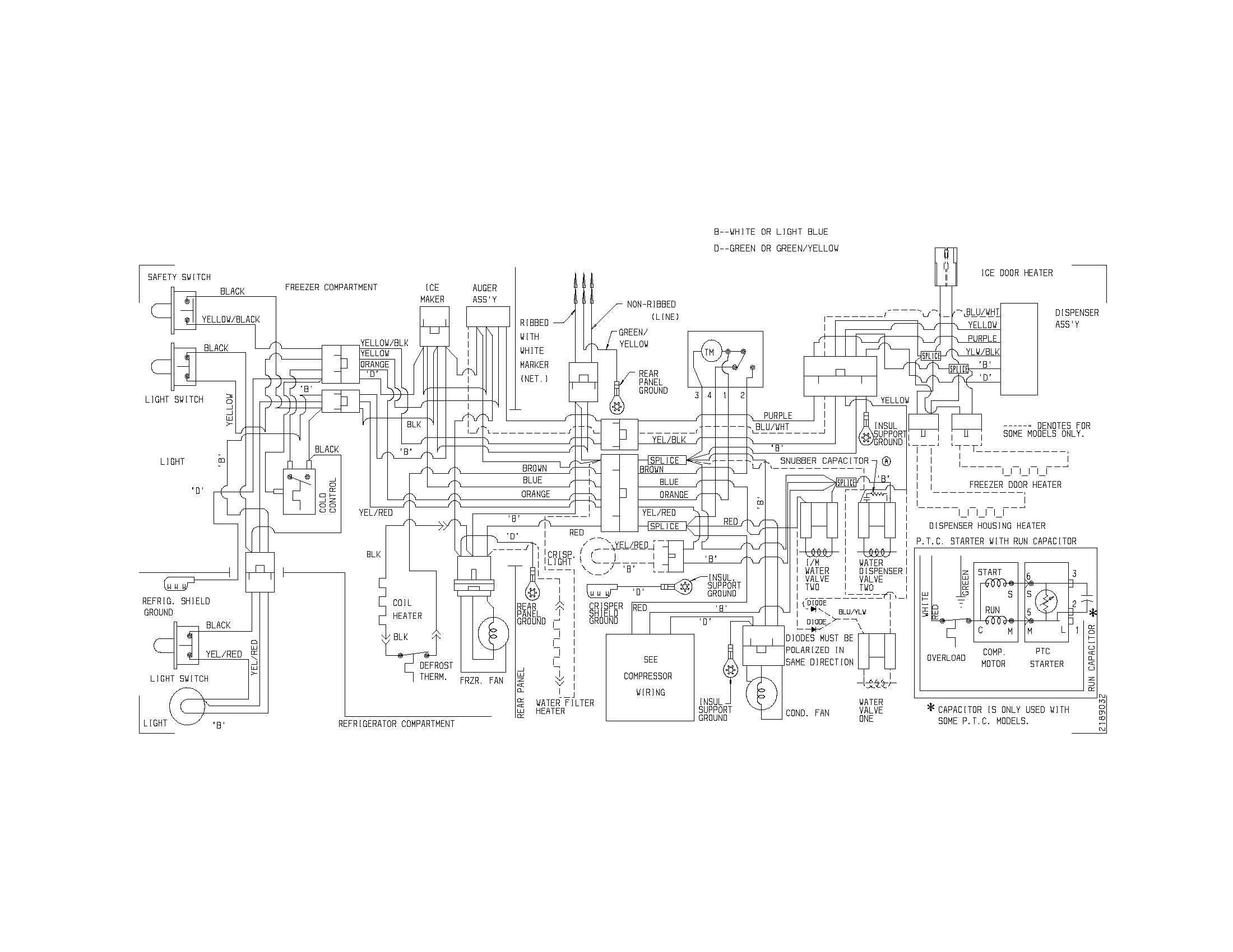 Universal/Multiflex (Frigidaire) MRS26LGJW3 wiring diagram diagram