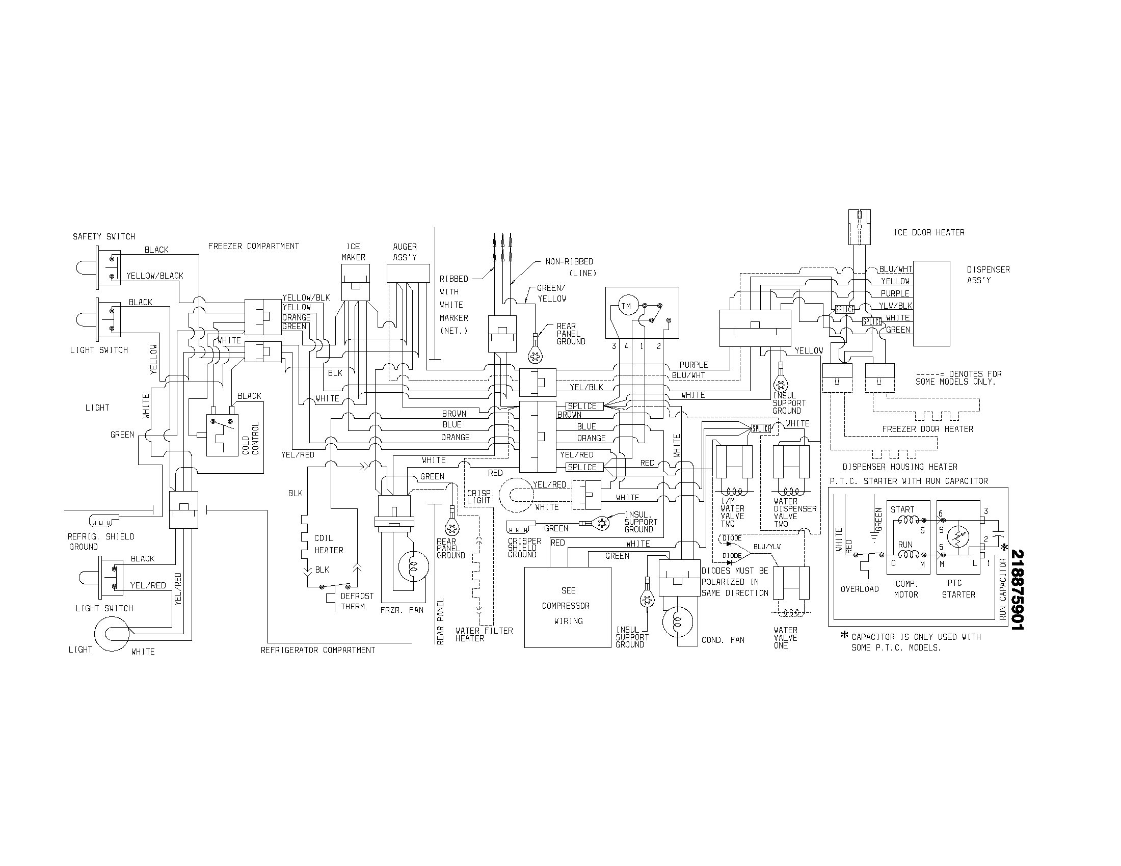 Frigidaire FRS24ZRGD1 wiring diagram diagram