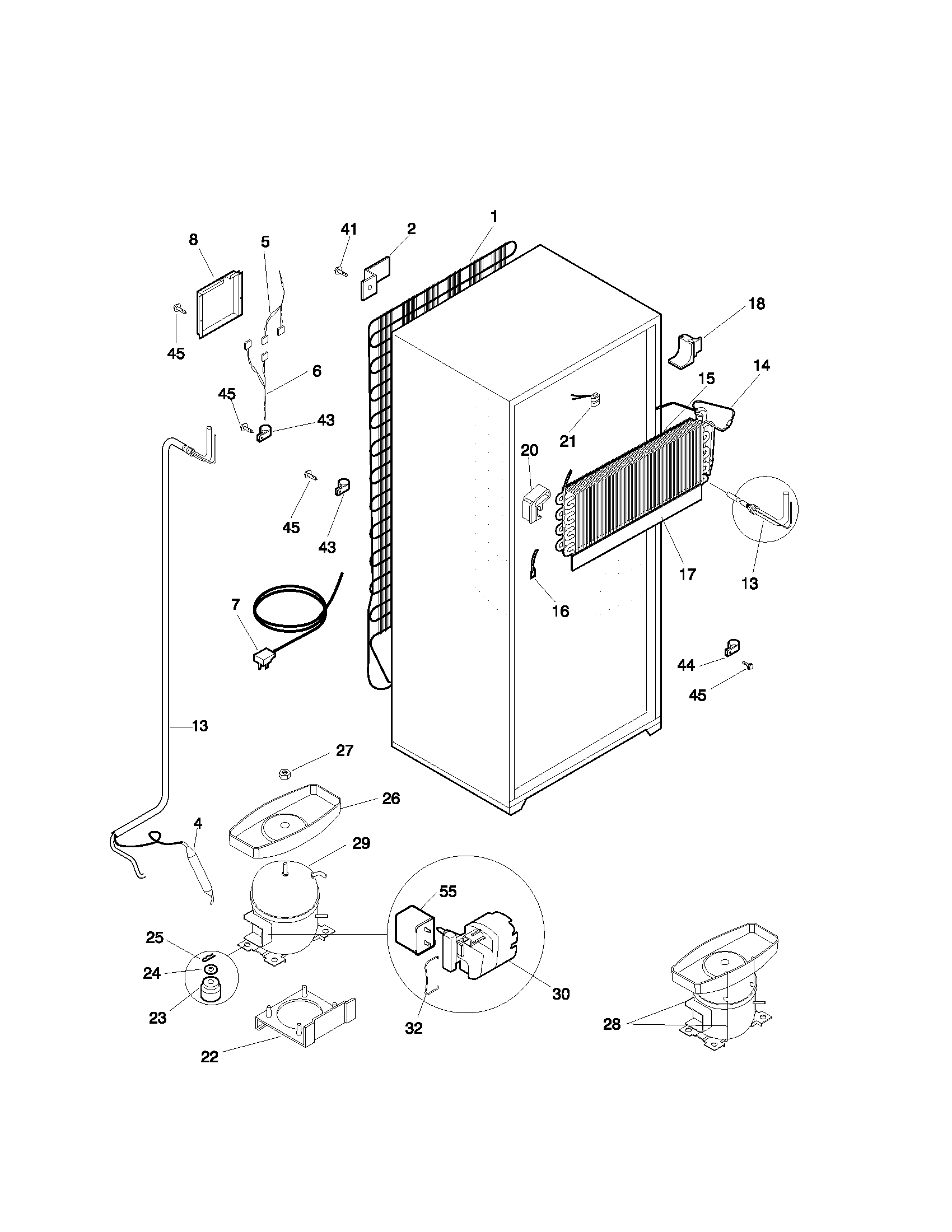 Frigidaire FRT21PRHD7 system diagram