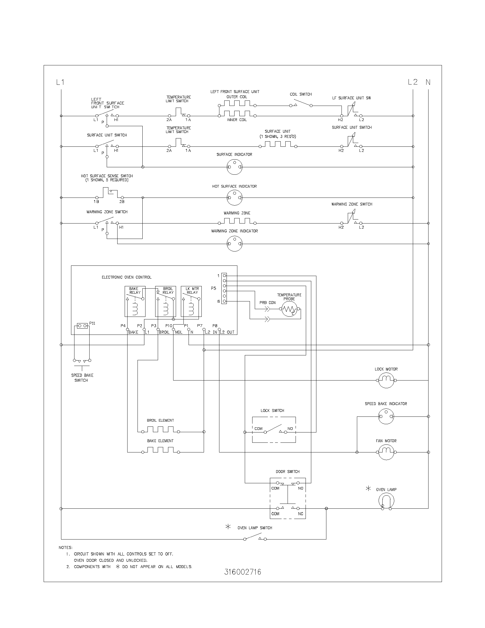 Frigidaire FEF376CJBB wiring diagram diagram