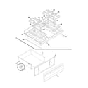 Frigidaire FGF355CGBE top/drawer diagram