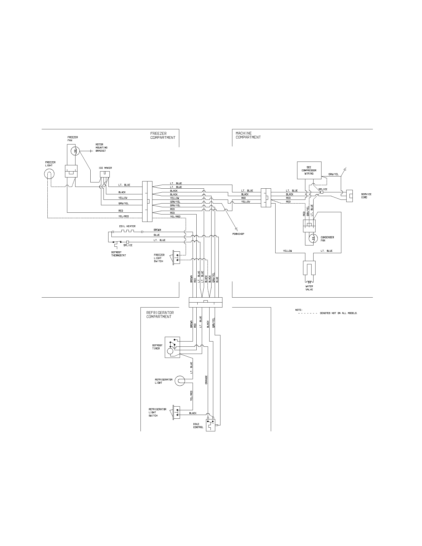 Frigidaire FRT18B4AW0 wiring schematic diagram