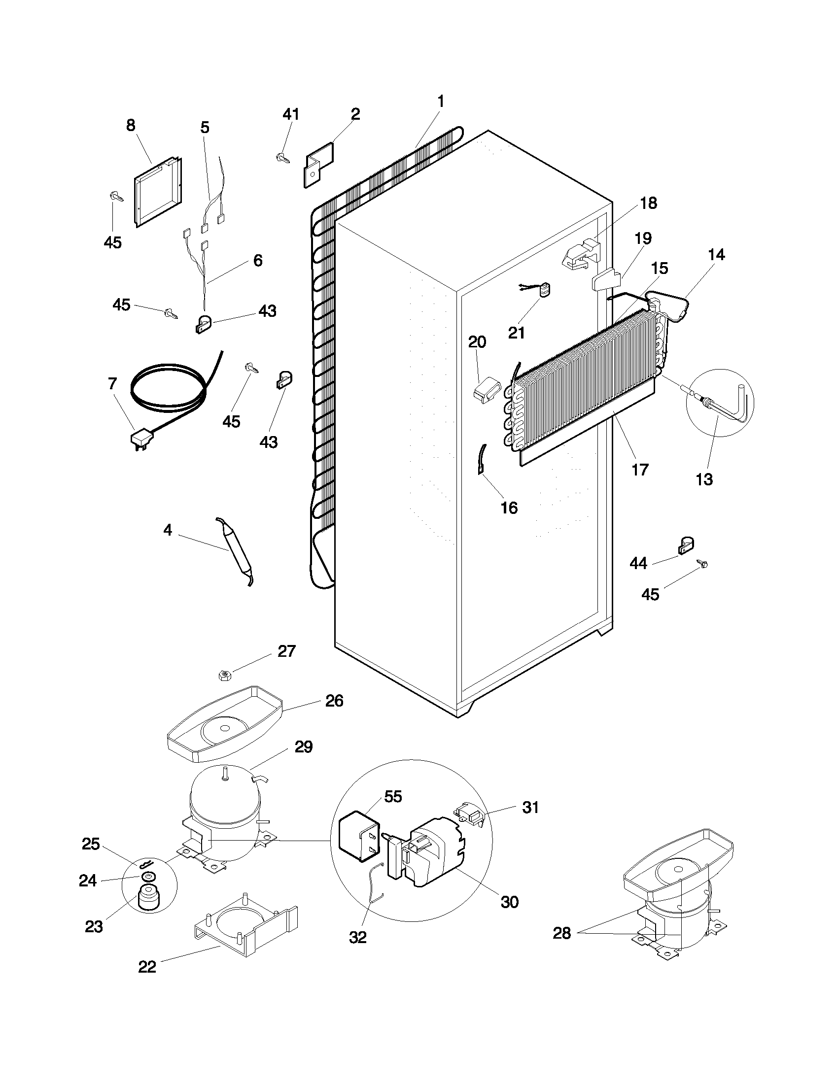 Frigidaire FRT21NRFD1 system diagram