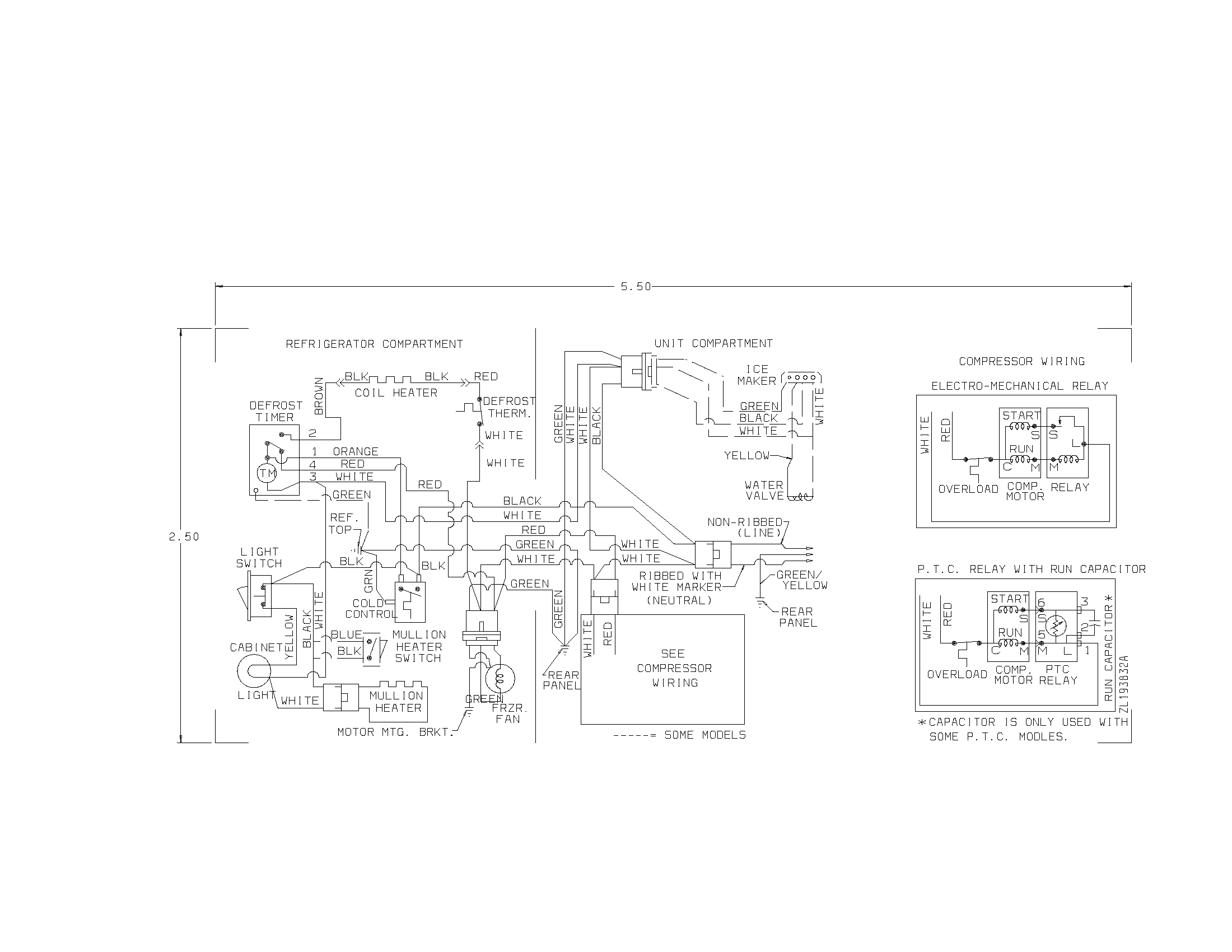 Frigidaire FRT21NRFD1 wiring schematic diagram