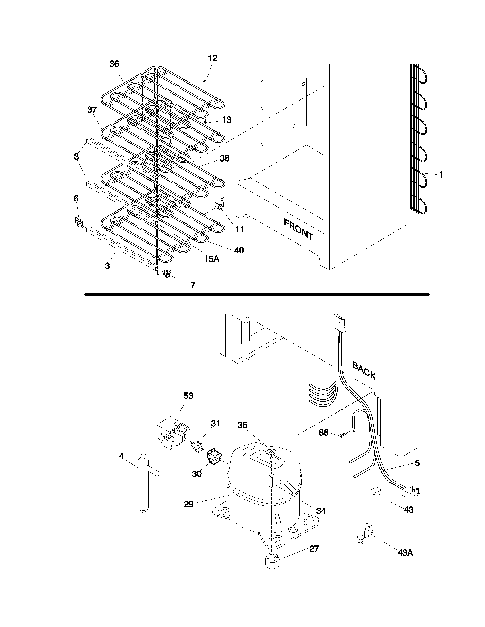 Universal/Multiflex (Frigidaire) CFU12M2HW2 system diagram