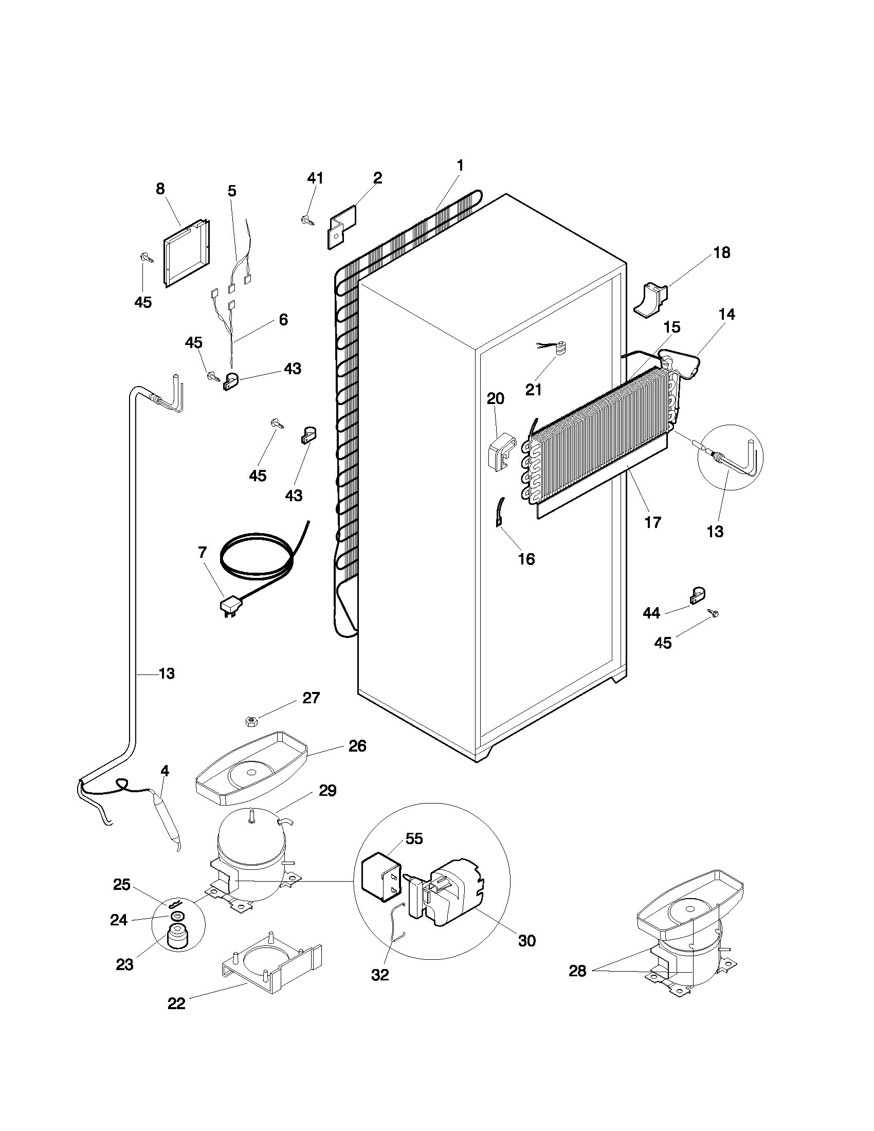 Frigidaire FRT21IQRJZ1 system diagram
