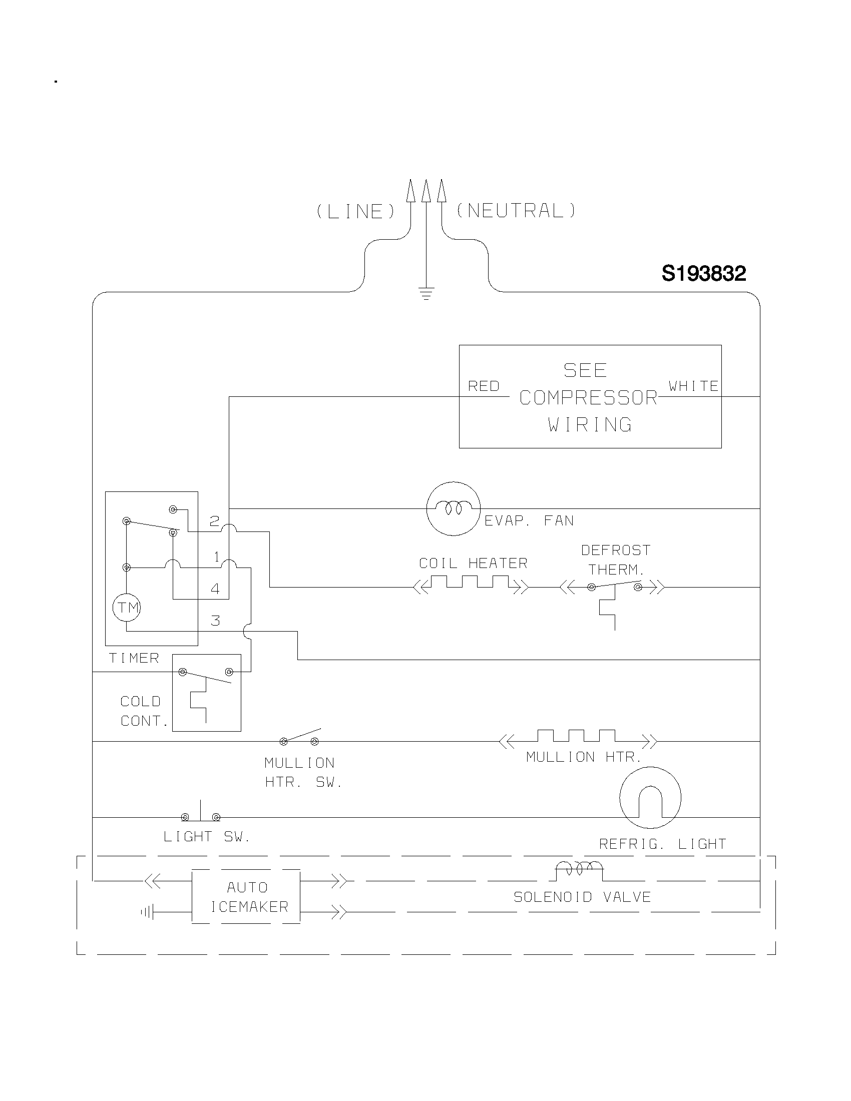 Frigidaire FRT21IQRJZ1 schematic diagram
