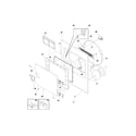 Frigidaire FDES69RHW0 frnt pnl,door diagram